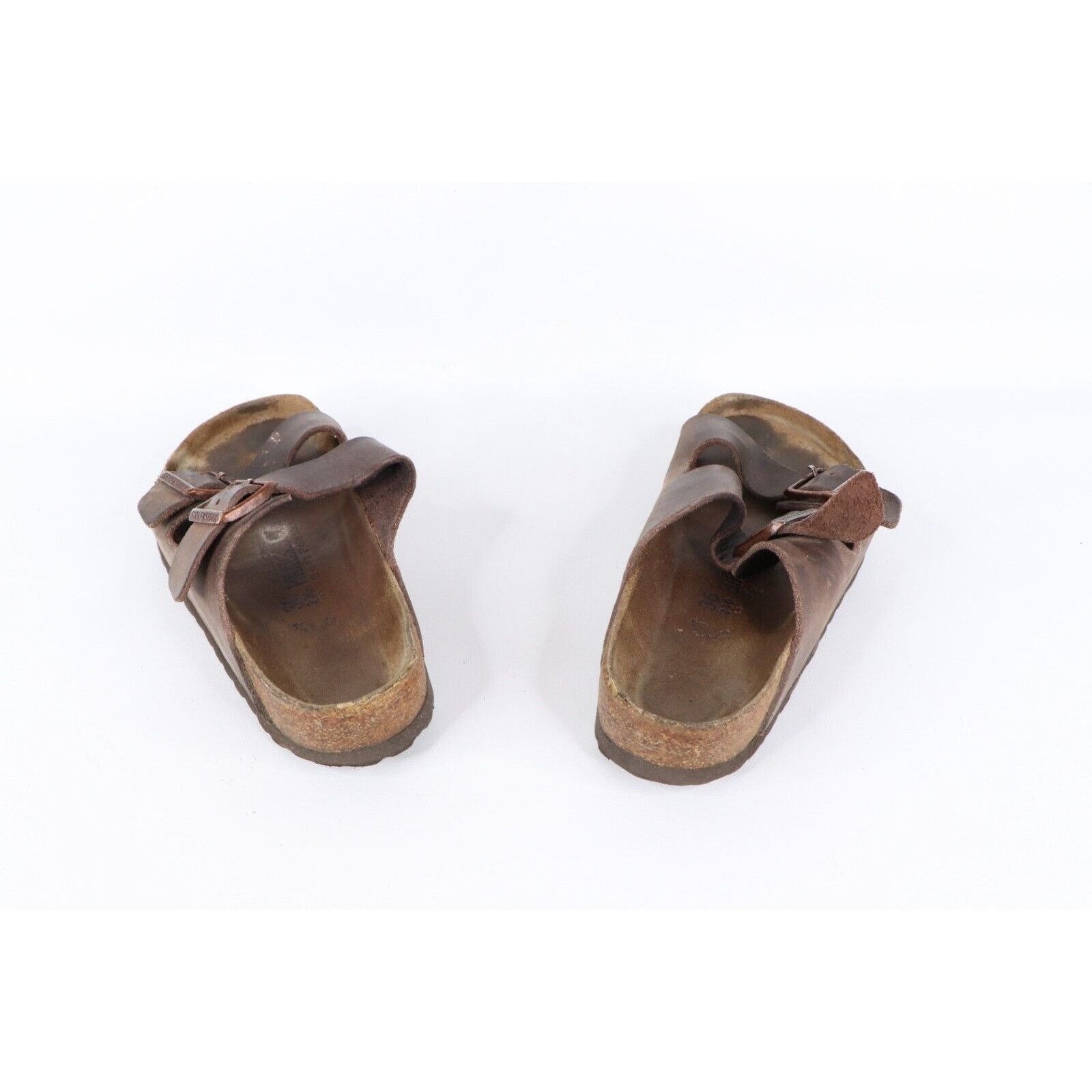 Birkenstock × Vintage Vintage Birkenstock Distressed Leather Buckle Sandals Size US 5 / IT 35 - 5 Thumbnail