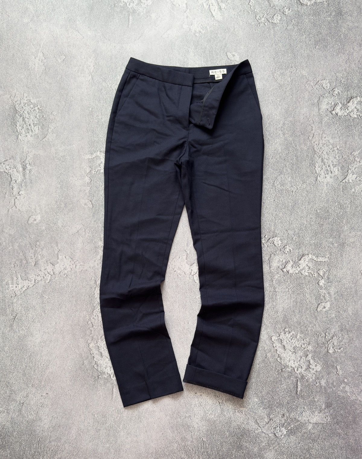 Designer × Reiss Reiss UK4 USA0 EU32 dark blue chino pant trouser Jean casual Size 25" / US 0 / IT 36 - 1 Thumbnail