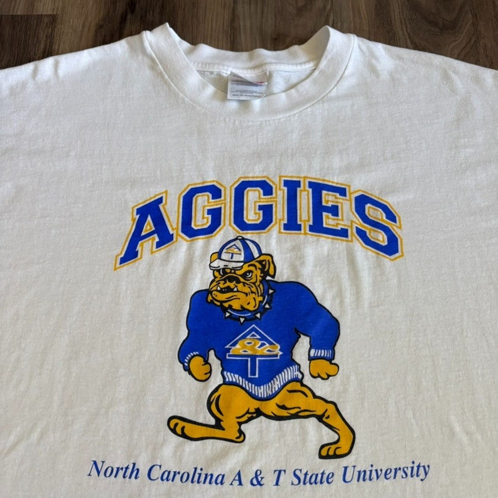 Vintage Vintage NC A&T HBCU T-Shirt Men's Size 2XL White STEM Size US XXL / EU 58 / 5 - 1 Thumbnail