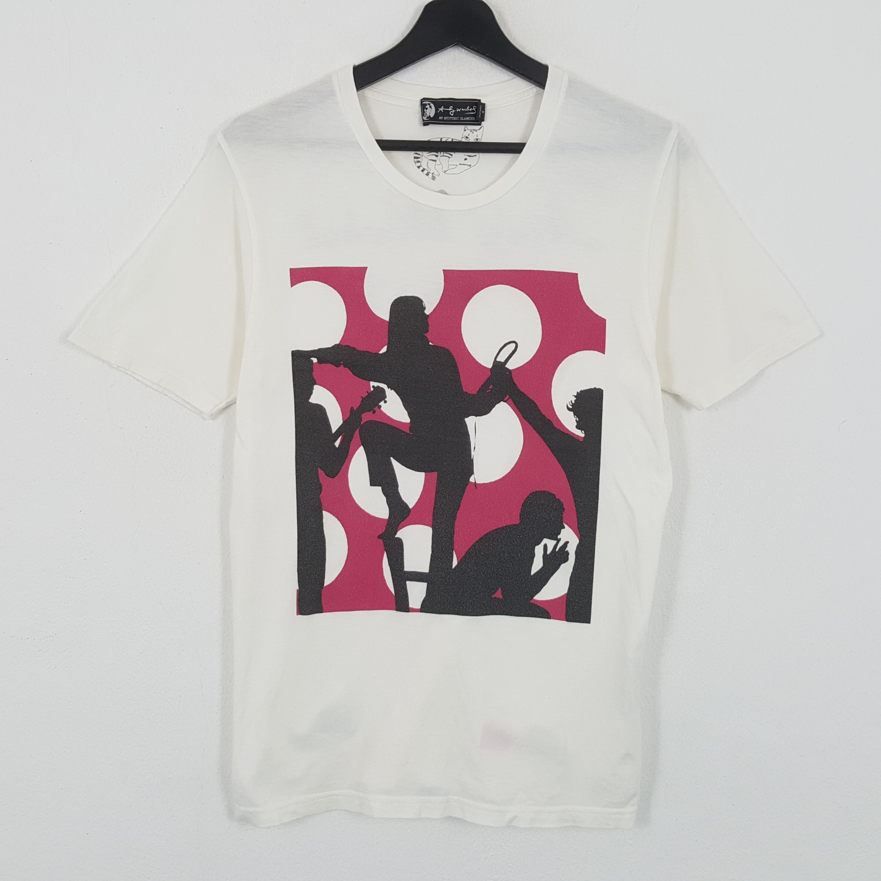 Andy Warhol × Hysteric Glamour × Vintage ANDY WARHOL by HYSTERIC GLAMOUR Japanese Streetwear Tshirt Size US S / EU 44-46 / 1 - 1 Thumbnail