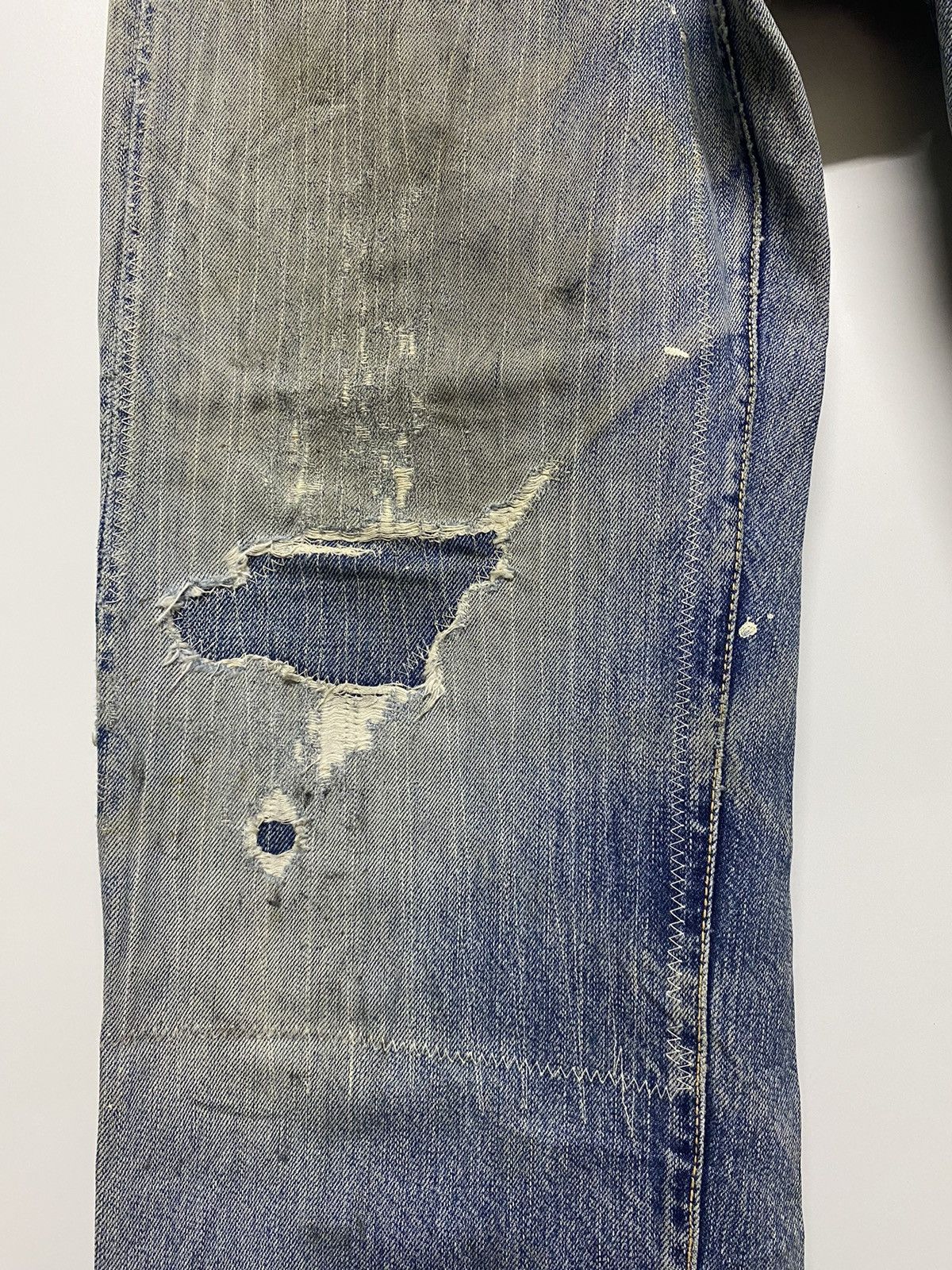 Japanese Brand × Vintage Vintage Ground-Alls Japanese Brand Distressed Denim Jeans Size US 30 / EU 46 - 12 Thumbnail