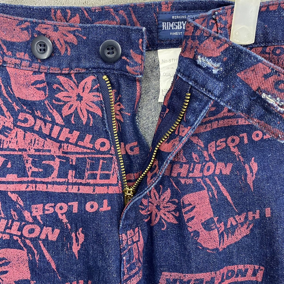 Hysteric Glamour FLARE JEANS RIMSBY FIELD FULL PRINT Size US 31 - 8 Thumbnail