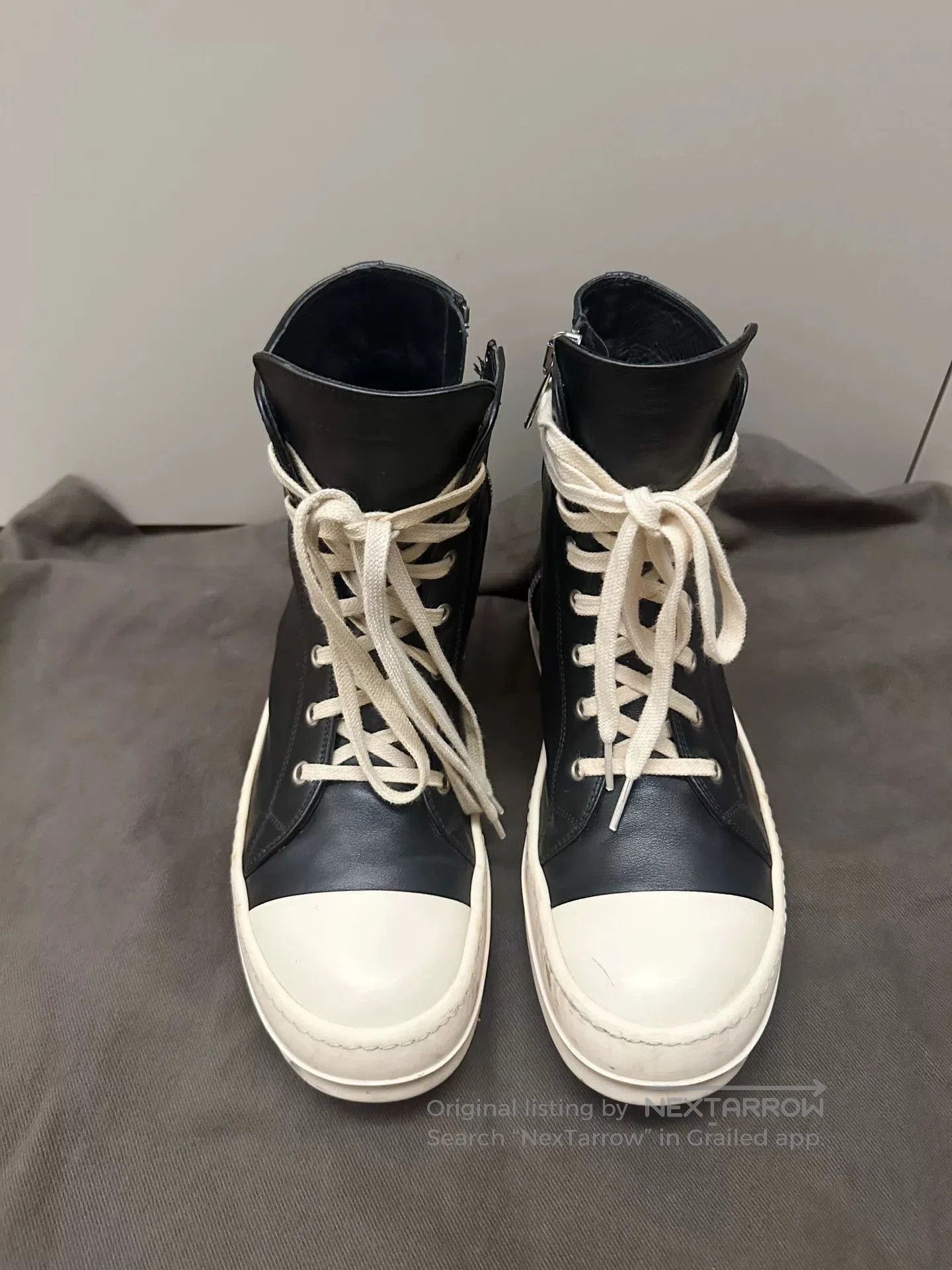 Rick Owens Rick Owens x Converse Leather High-Top. Size US 7 / EU 40 - 2 Thumbnail