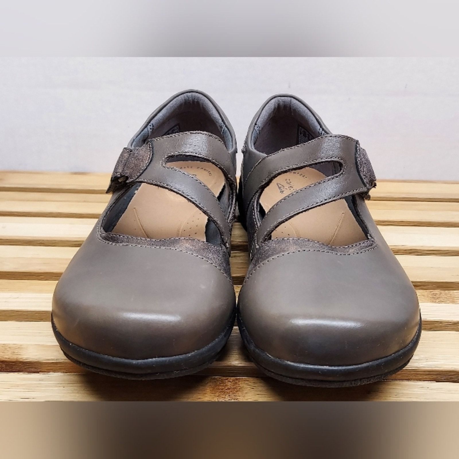 Clarks Clarks Womens Dark Grey Roseville Mary Jane Shoes Size 10 Size US 10 / IT 40 - 5 Thumbnail