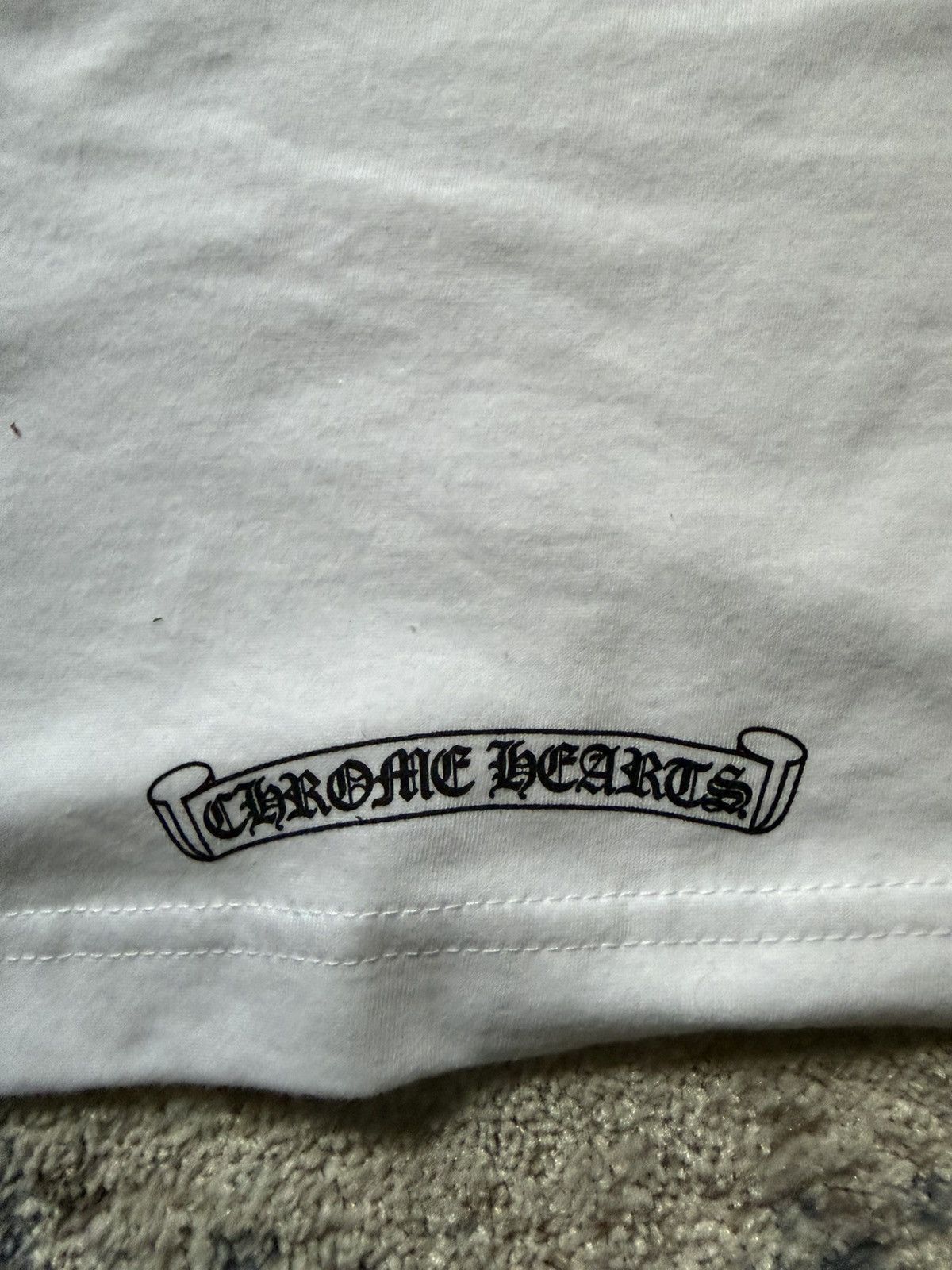 Chrome Hearts Chrome Hearts Horseshoe White Tee Shirt Size US XXL / EU 58 / 5 - 7 Thumbnail