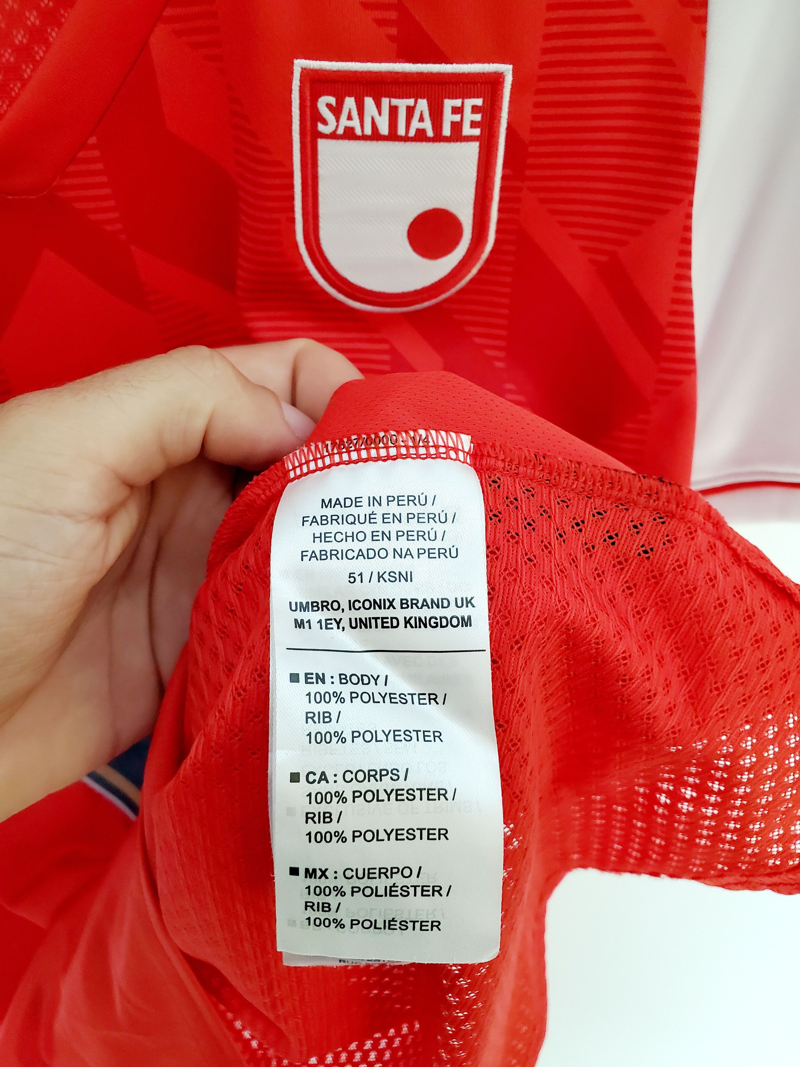 Umbro Independiente Santa Fe umbro soccer jersey new condition Size M / US 6-8 / IT 42-44 - 5 Thumbnail