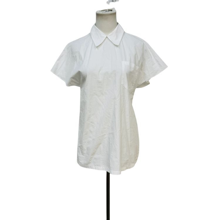 Prada Prada White Cotton Blouse Size 40 Size S / US 4 / IT 40 - 1 Thumbnail