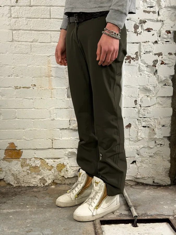 Prada 2000s Prada Stretch Olive Khaki Pants Size US 32 / EU 48 - 3 Thumbnail