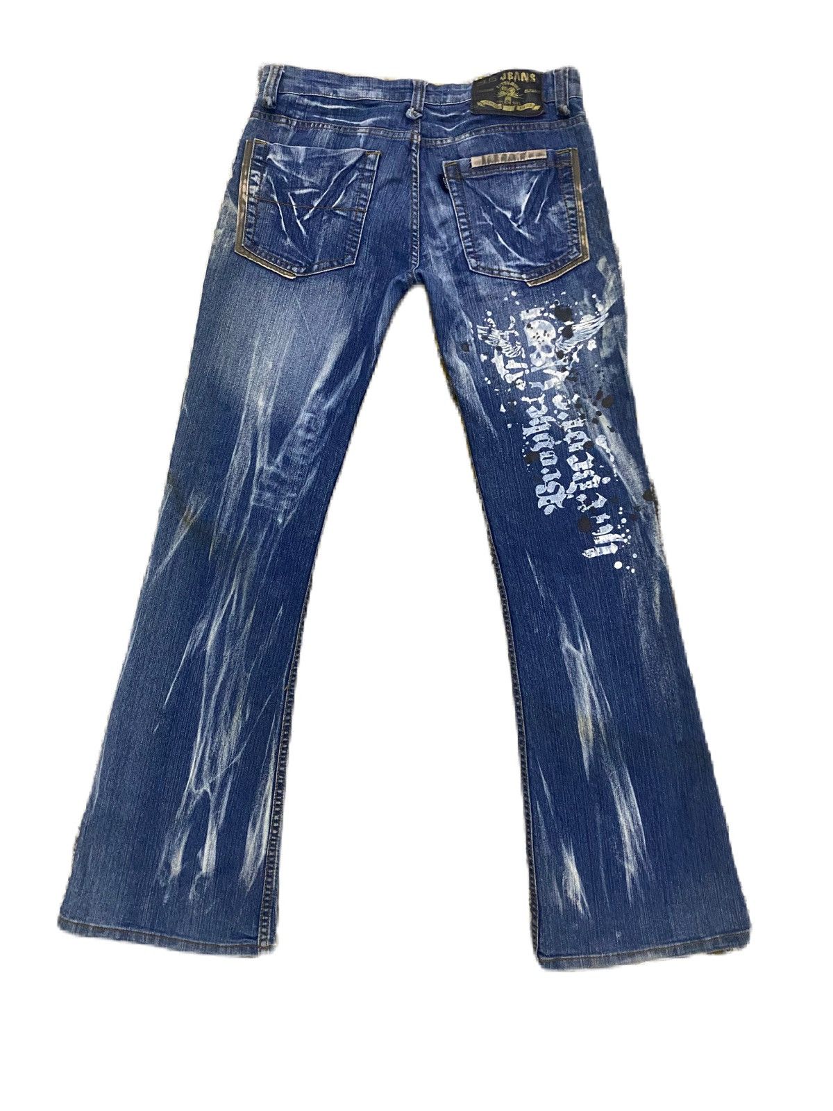 If Six Was Nine SUPER FLARE RIPPED STYLE JEANS A5 JIMMY HENDRIX STYLE RARE Size US 34 / EU 50 - 2 Thumbnail