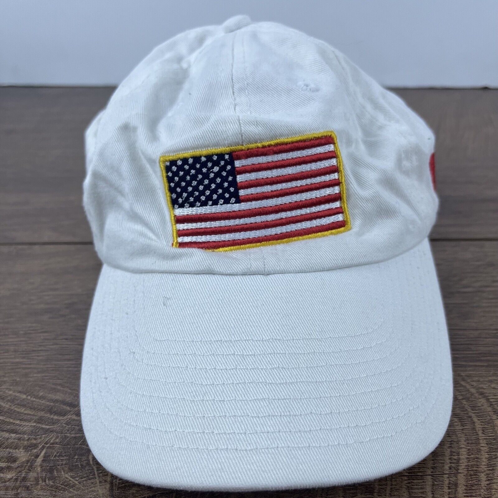 Other USA Flag Hat American Flag Adjustable Hat White Adjustable H Size ONE SIZE - 2 Thumbnail