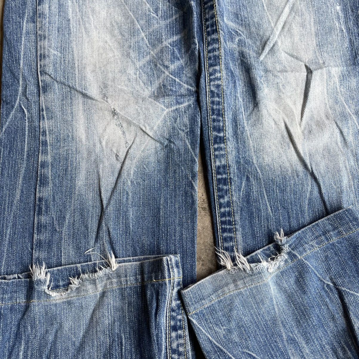 Japanese Brand 🔥🇯🇵Vintage Red Pepper Stoned Washed Distress Denim Jeans Size US 34 / EU 50 - 7 Thumbnail