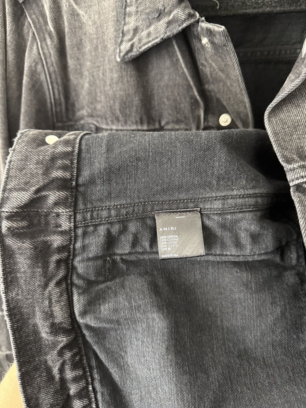 Amiri AMIRI faded panelled denim jacket Size US M / EU 48-50 / 2 - 5 Thumbnail
