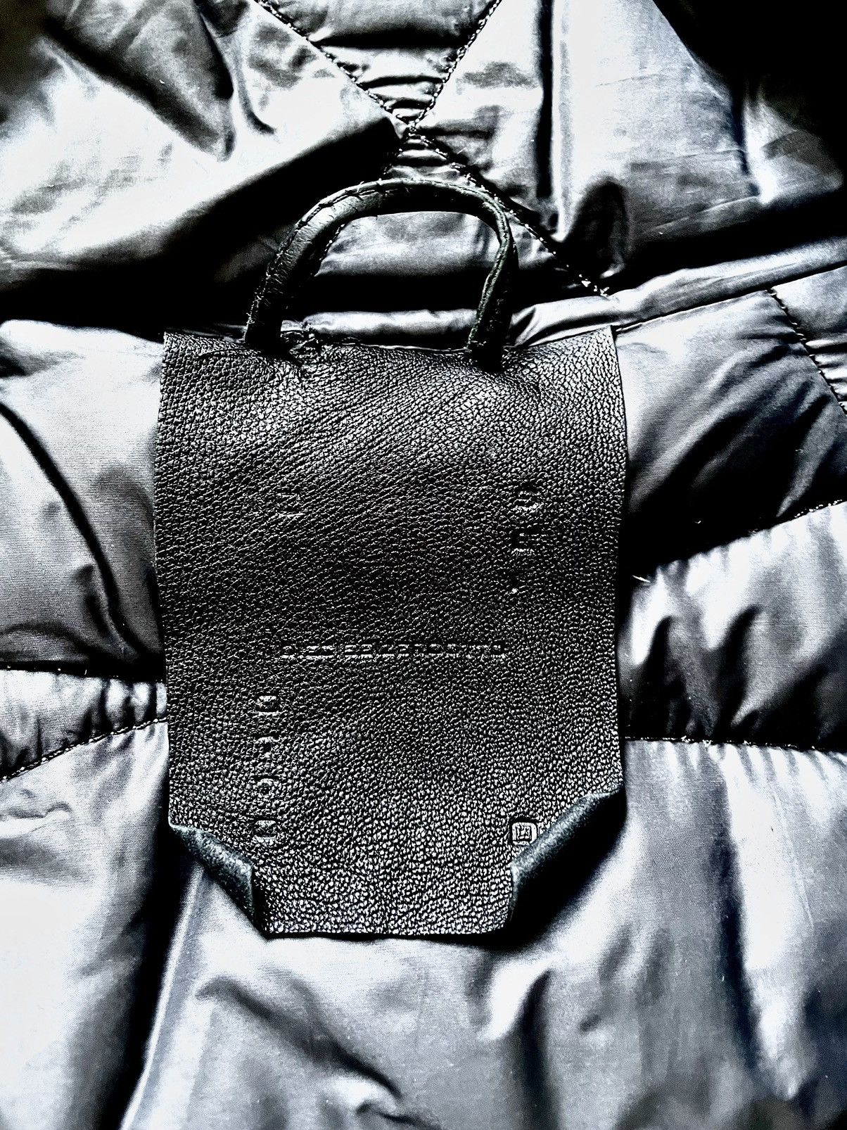 10sei0otto 10Sei0otto Black Guidi Leather Overlock Puffer Down Jacket Size US XL / EU 56 / 4 - 14 Thumbnail