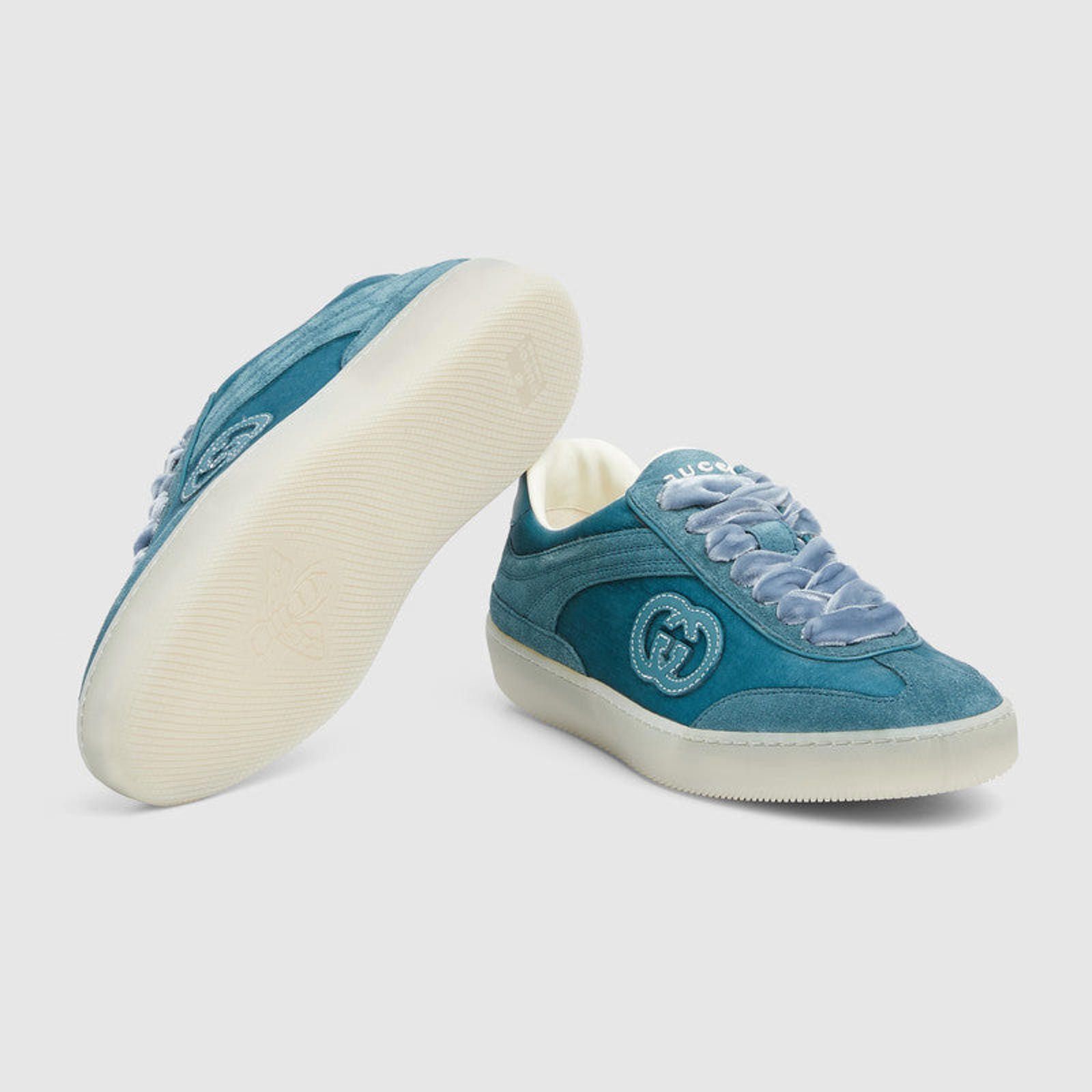 Gucci Gucci G75 Velvet Sneakers Size US 5 / IT 35 - 4 Thumbnail