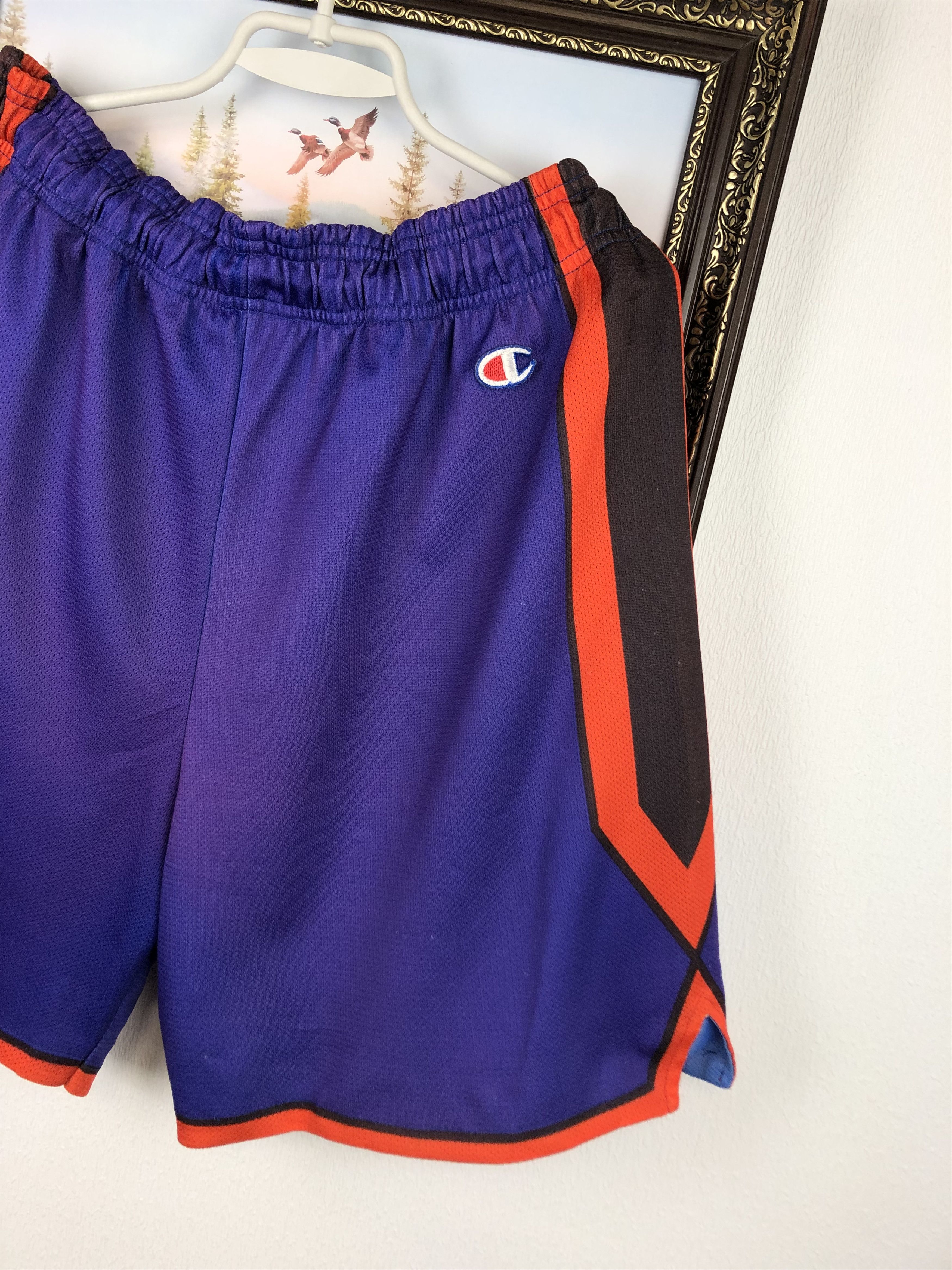 Champion Vintage 90's Champion New York Knicks NBA Shorts Mens Rare Size US 38 / EU 54 - 2 Thumbnail