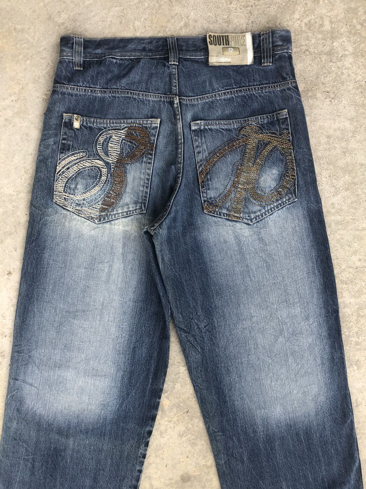 Southpole Vintage Southpole Embroidered Jeans Distressed Jeans Size US 34 / EU 50 - 8 Thumbnail