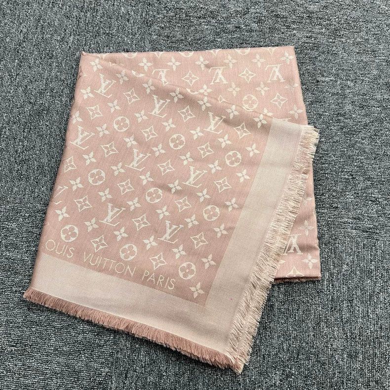 Louis Vuitton Louis Vuitton Pink presbyopic tassels scarf Size ONE SIZE - 3 Thumbnail
