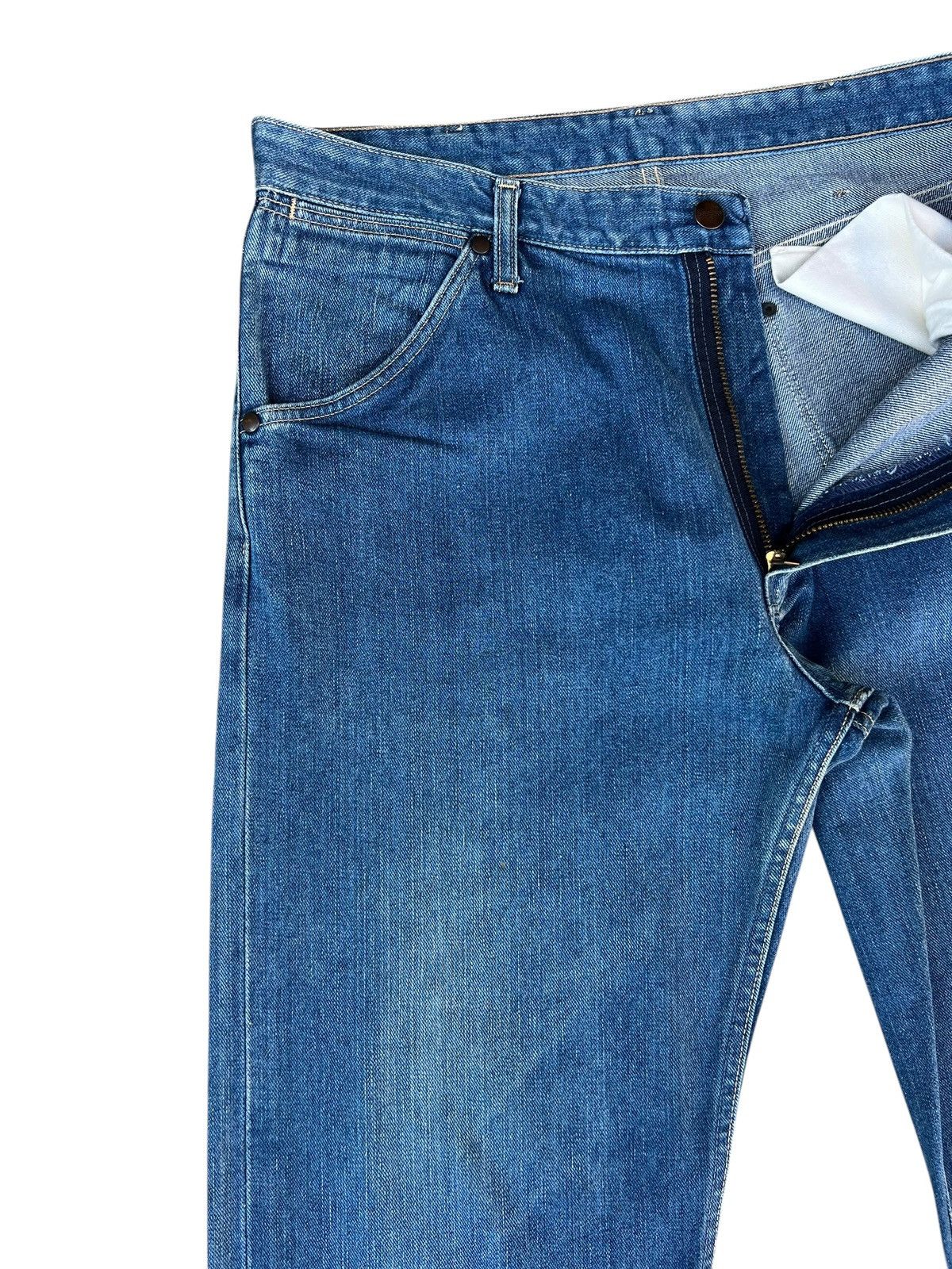 Vintage Vintage 90s Wrangler Blue Bell Fade Denim Selvedge Jeans Size US 34 / EU 50 - 8 Thumbnail