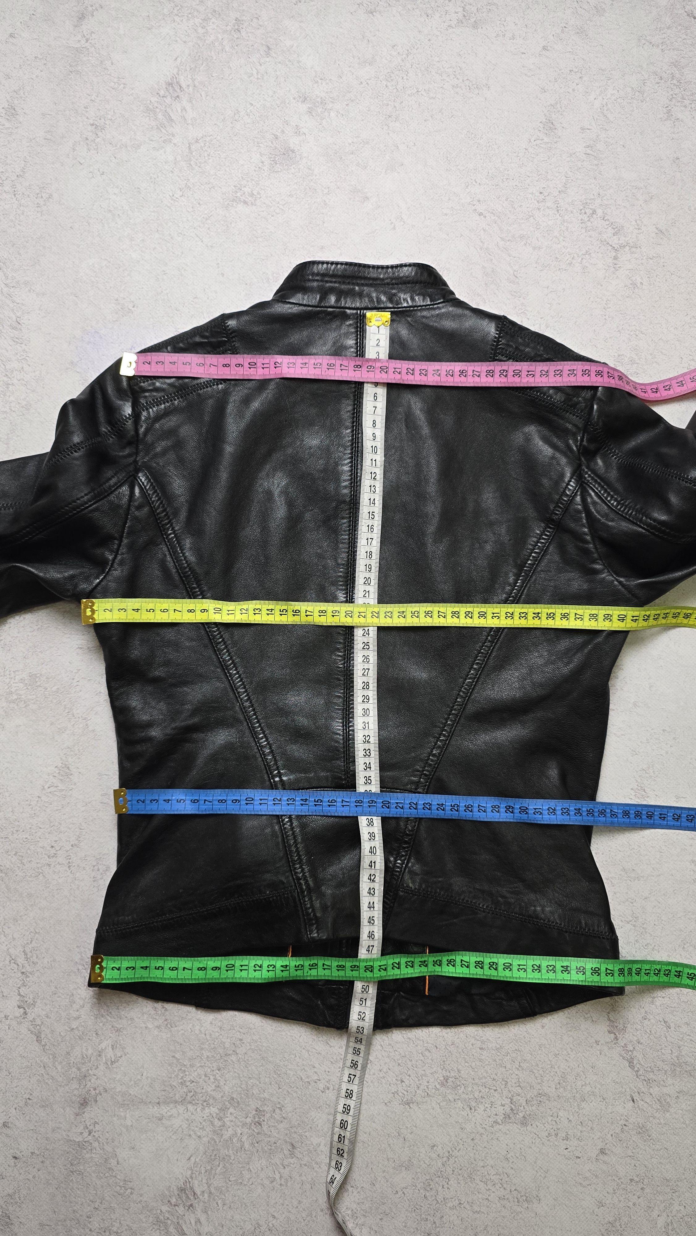 Hugo Boss Hugo Boss Orange Jonassa Black Leather Biker Jacket Size XS / US 0-2 / IT 36-38 - 4 Thumbnail