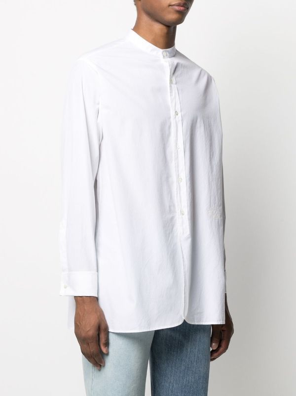 Maison Margiela o1y1124 Shirt In Bright White Size US L / EU 52-54 / 3 - 3 Thumbnail