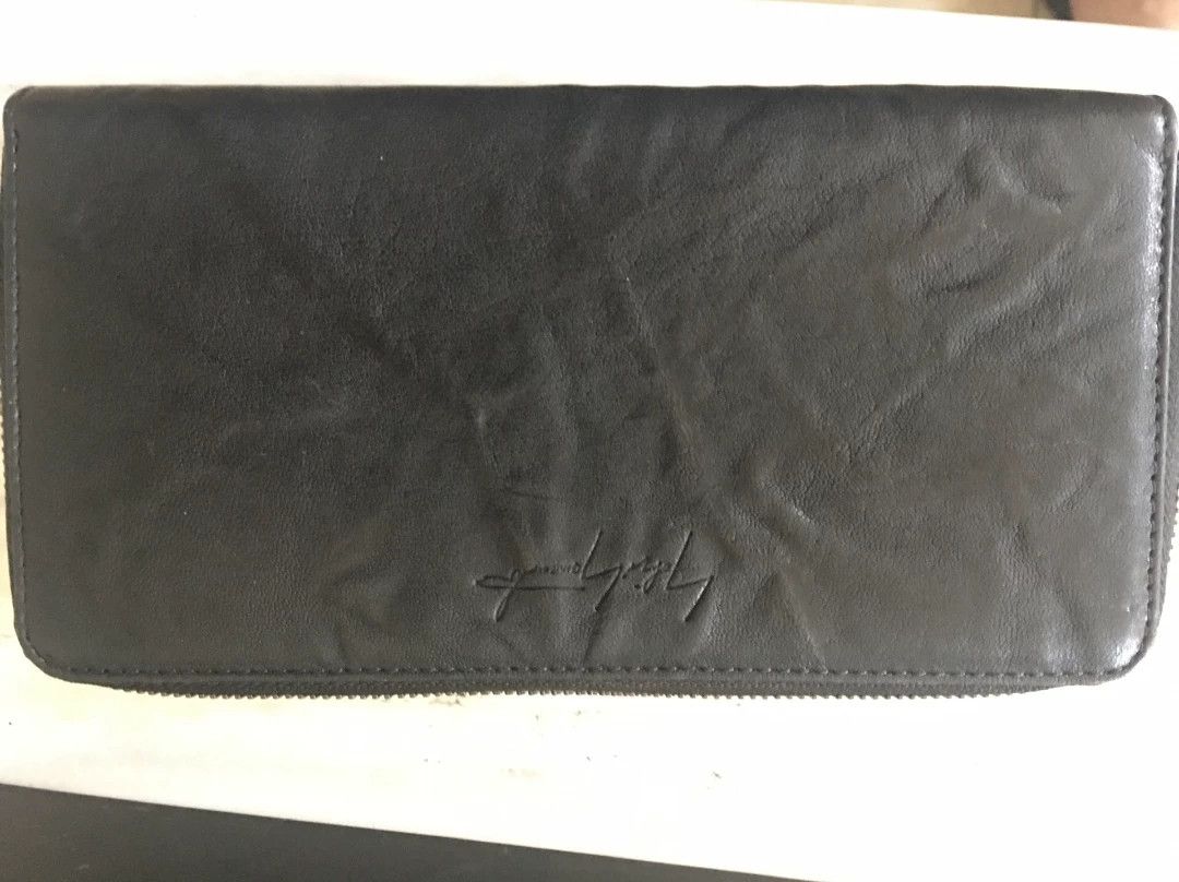 Yohji Yamamoto Yohji Yamamoto Lambskin Long Zip Wallet (New, Made in Italy) Size ONE SIZE - 1 Thumbnail