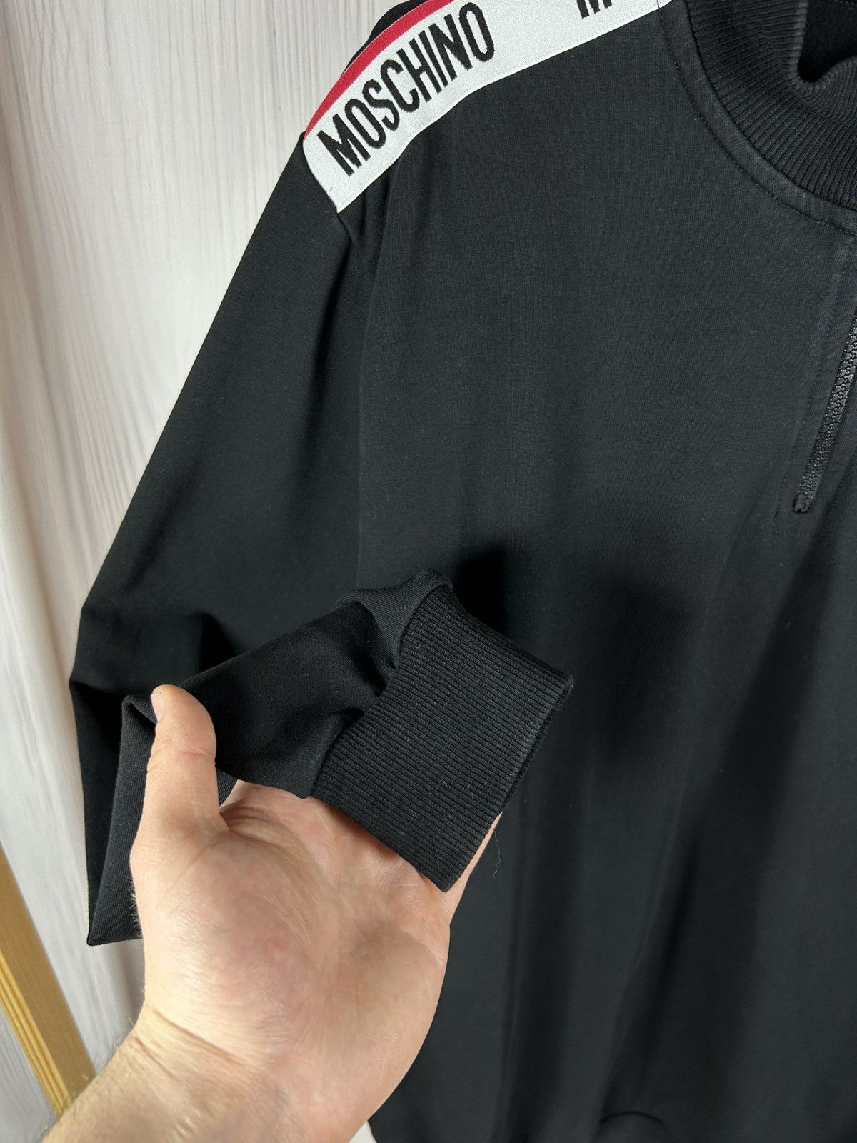 Moschino Moschino 1/3 Half Zip Sweatshirt Size L Black Underwear Size US L / EU 52-54 / 3 - 6 Thumbnail