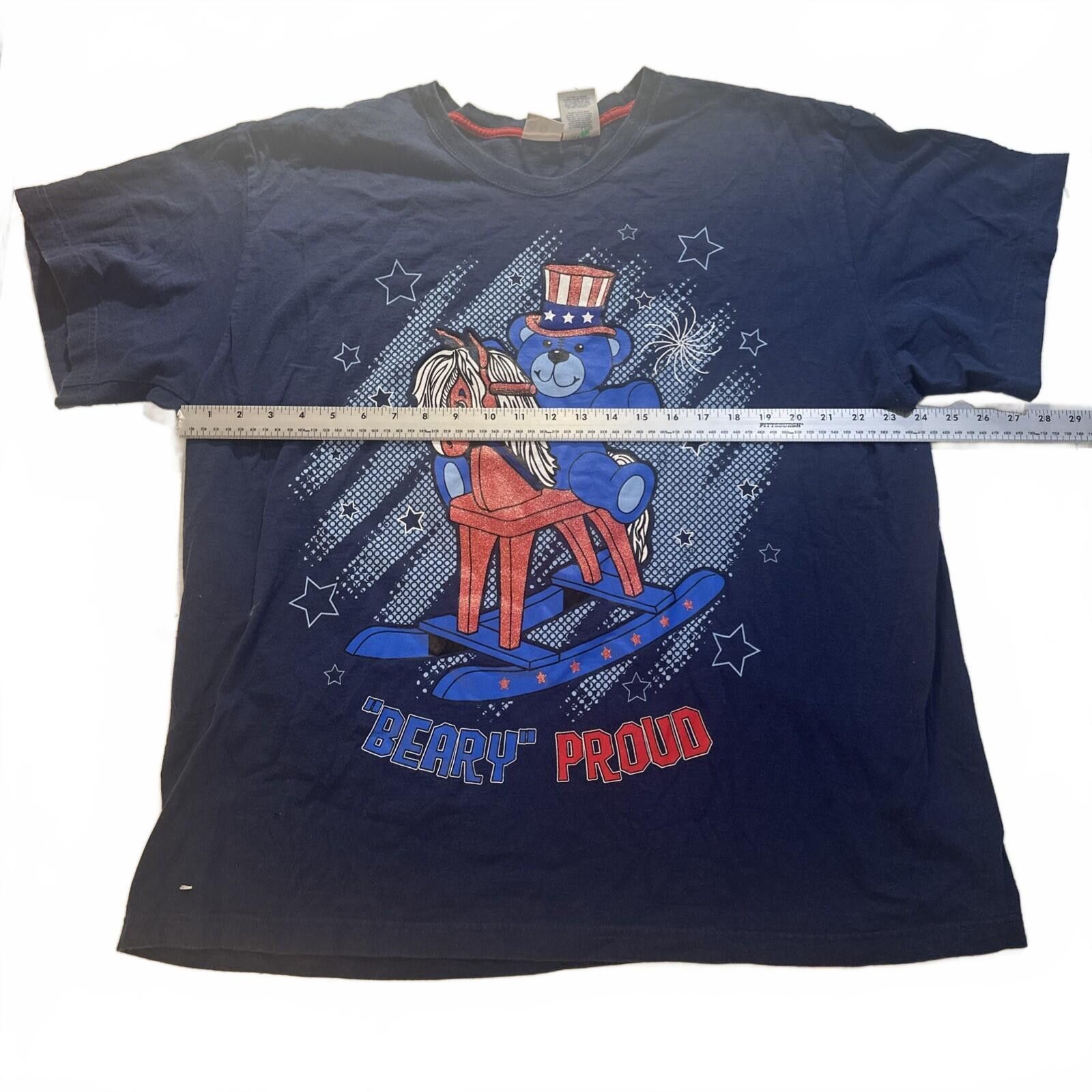 Other "Beary" Proud Patrioic 4th of July T Shirt Sz 22/24 Size US XXL / EU 58 / 5 - 2 Thumbnail
