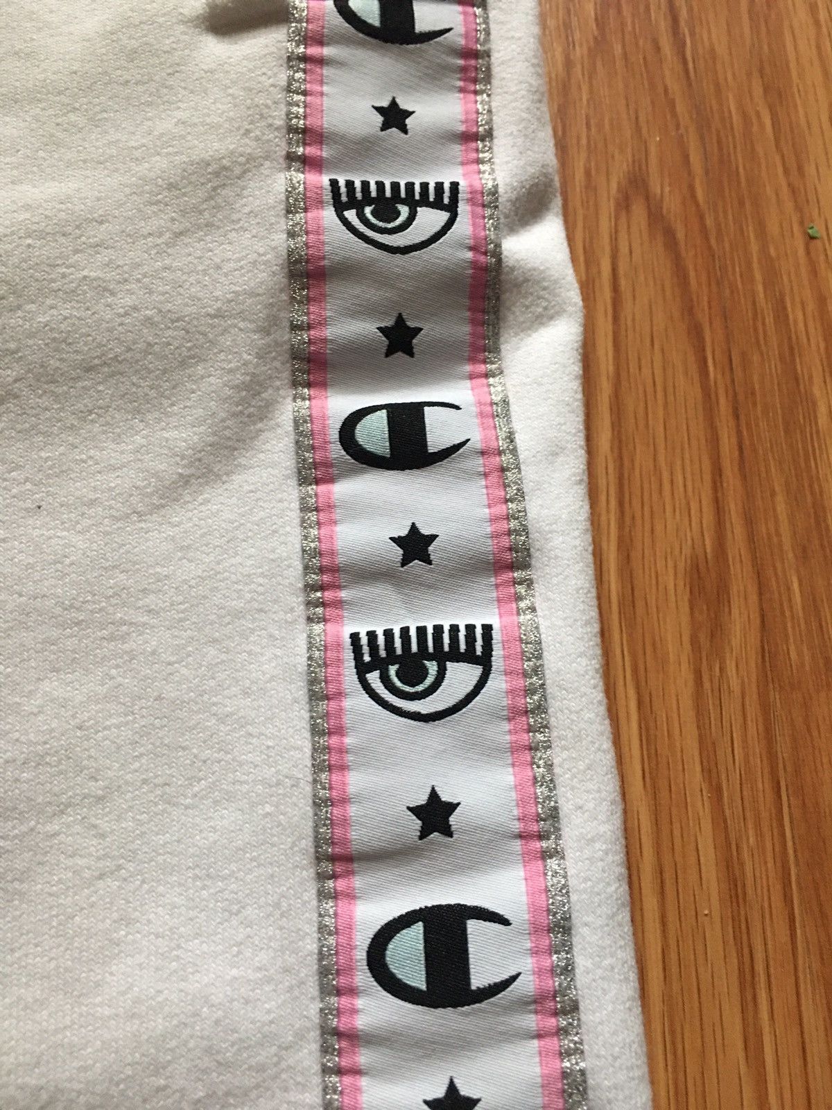 Champion Champion X Chiara Ferragni White Womens Sweatpants Size M Size 32" / US 10 / IT 46 - 9 Thumbnail