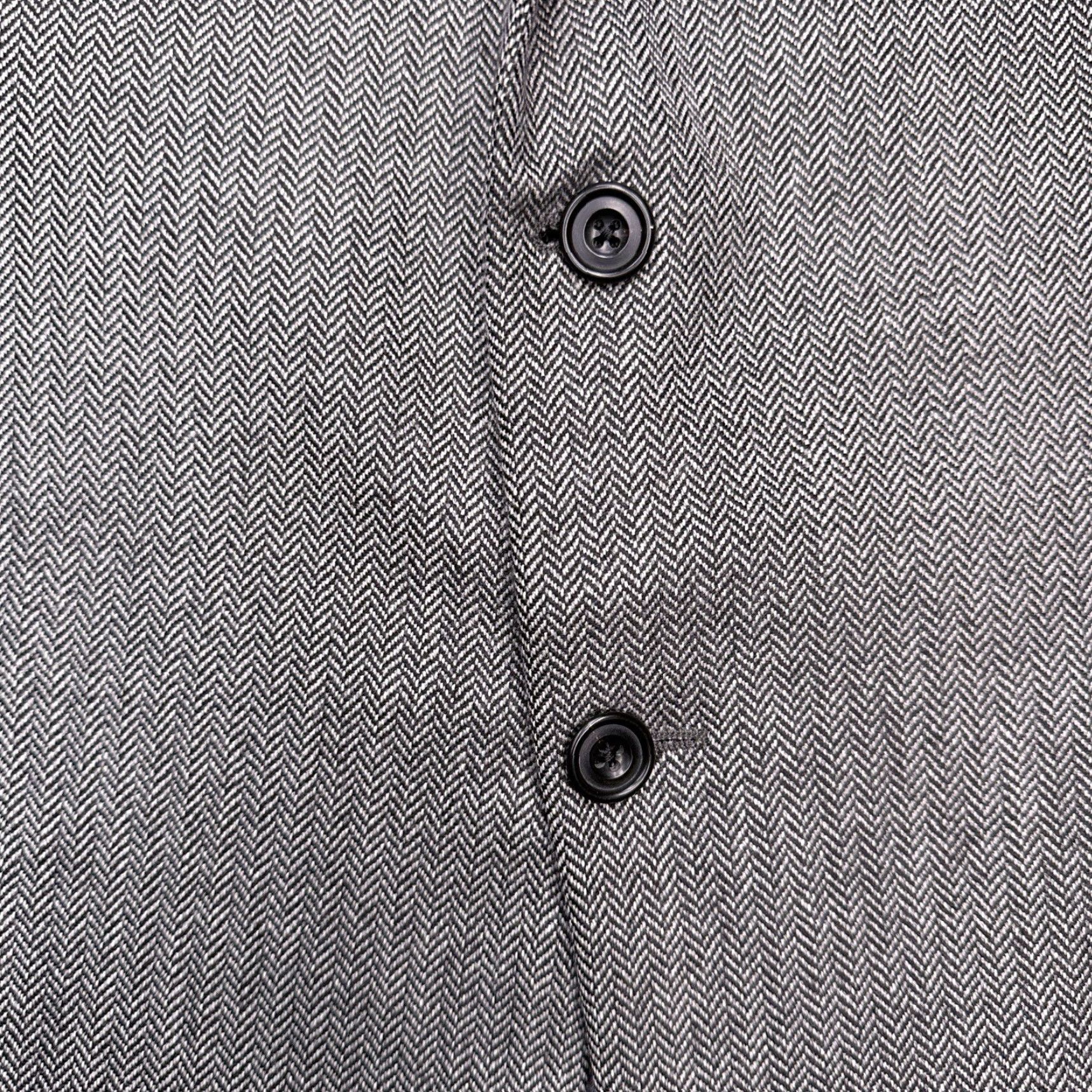 Madison Hickey Freeman Blazer Mens 44R Gray Tweed Herringbone Sport Coat Size 44R - 7 Thumbnail