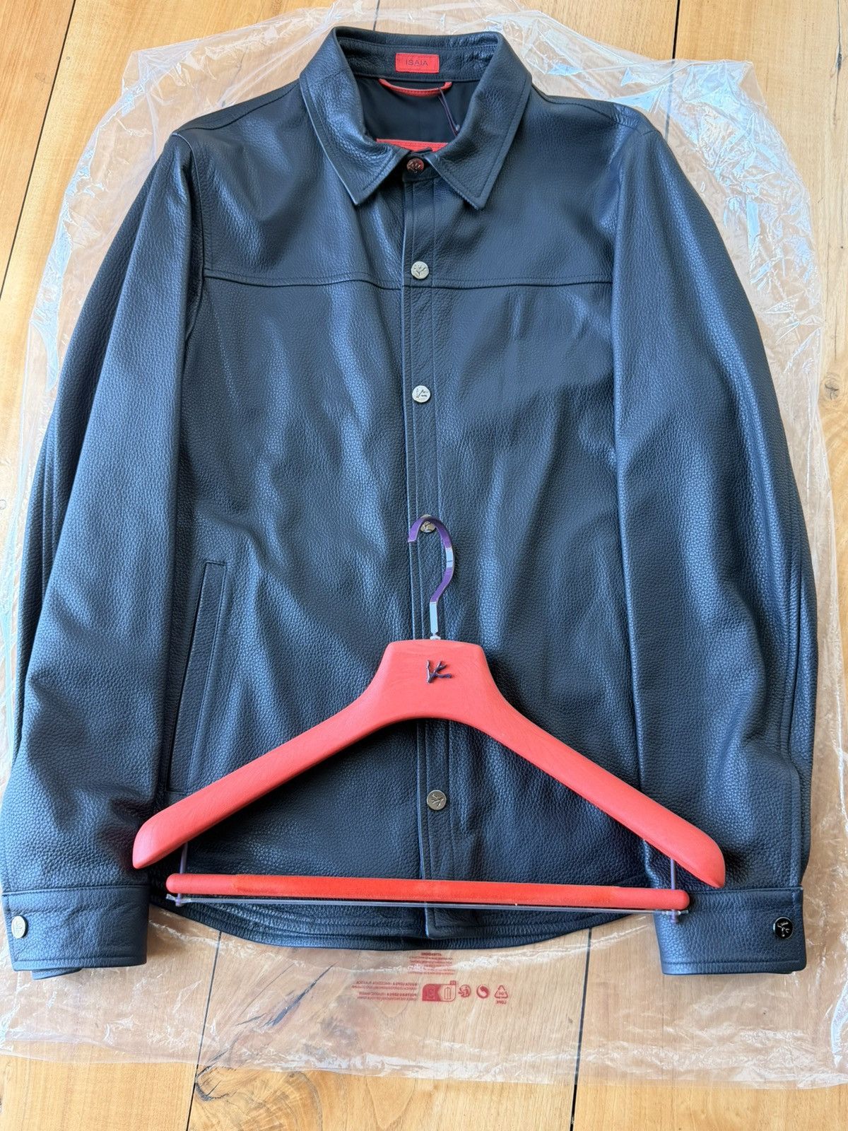 Isaia Napolii New ISAIA NAPOLI Men Deerskin Leather Shirt Jacket Overshirt Size US M / EU 48-50 / 2 - 4 Thumbnail