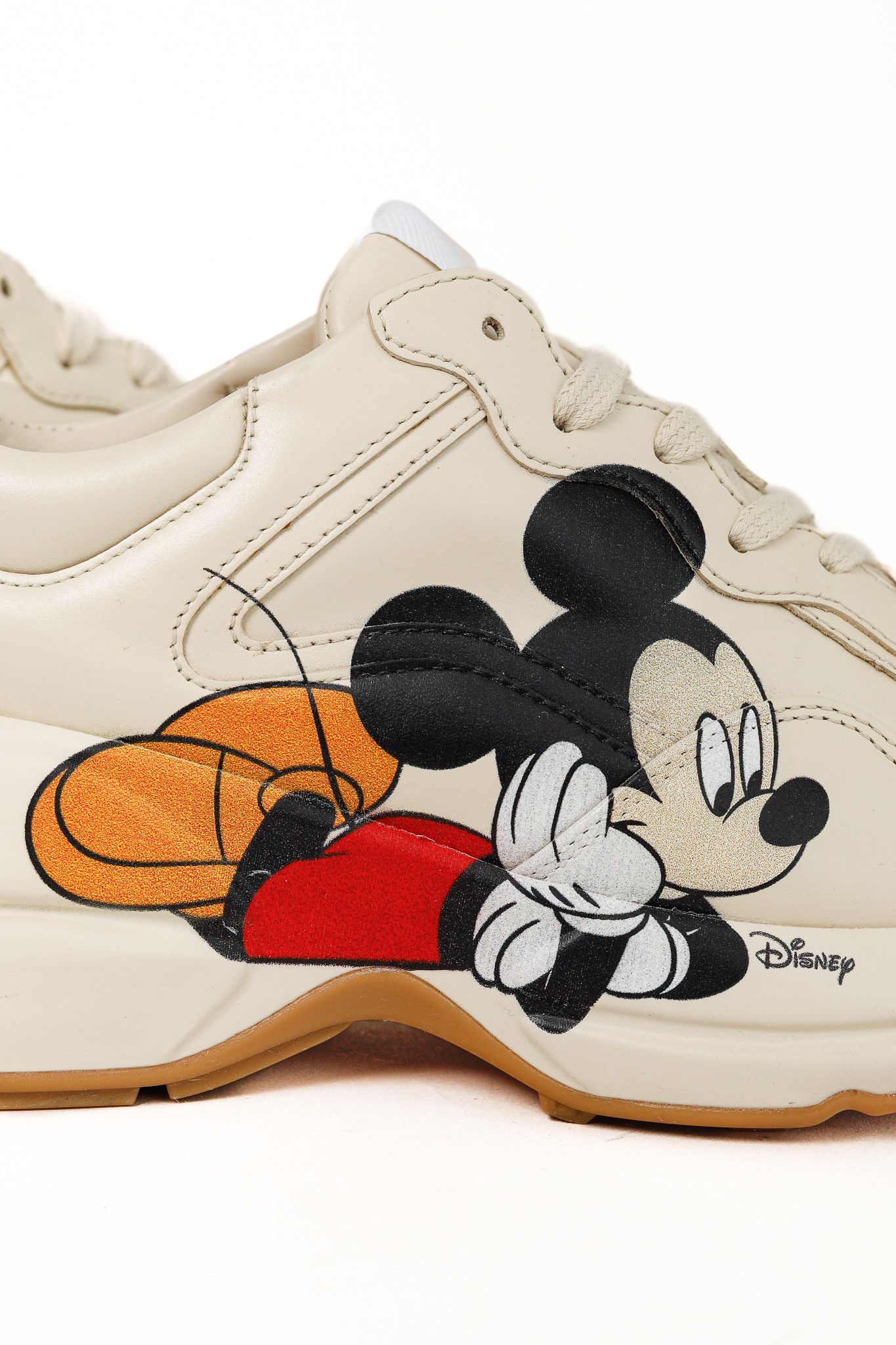 Disney × Gucci Gucci x Disney Rhyton Ivoire 'Mickey Mouse' Leather Sneakers Size US 6.5 / IT 36.5 - 8 Thumbnail