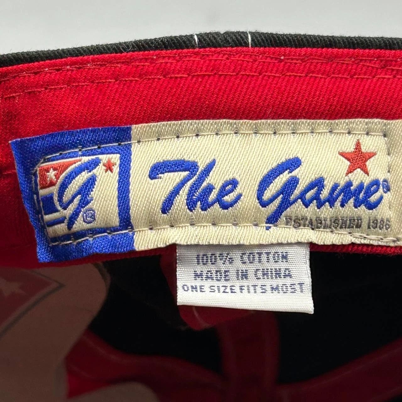 The Game Ball State University Cardinals Hat Red Black Strap Back Size ONE SIZE - 4 Thumbnail