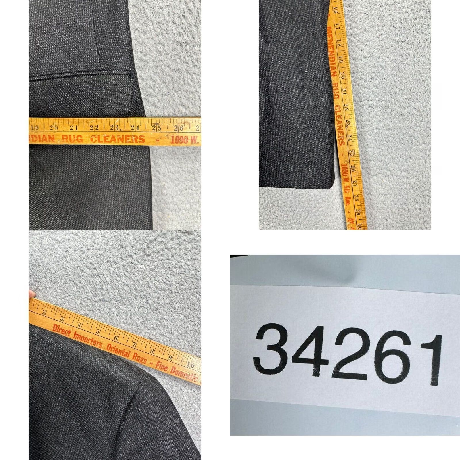 Chaps Chaps Blazer Sport Coat Tuxedo Office Workwear Formal Mens 46L Black Notch Lapel 2-Button Long Chest 48" 32" Size 46R - 8 Thumbnail
