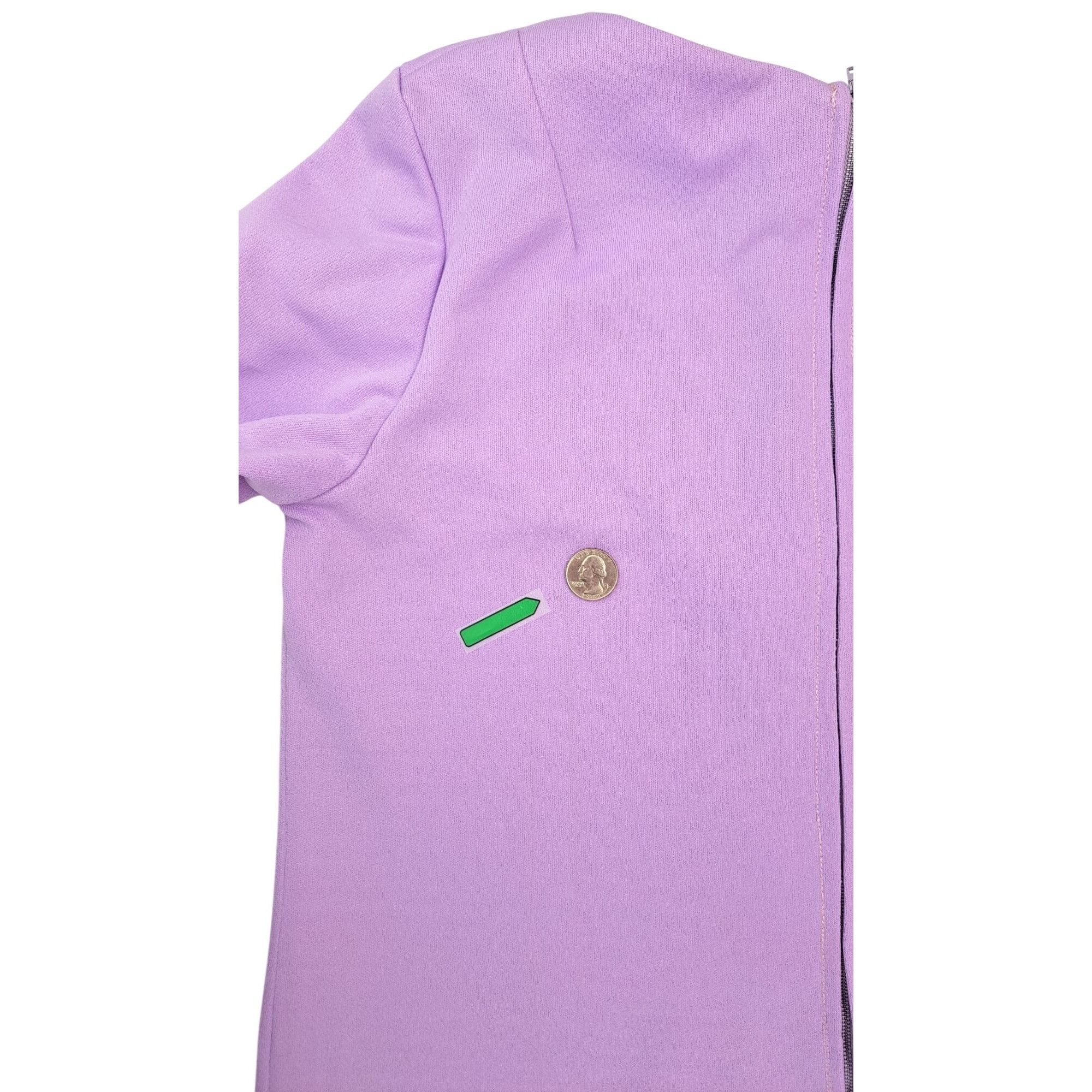 Handmade Vintage Handmade Lavender Shift Dress Butterfly 1970s Large Size L / US 10 / IT 46 - 12 Thumbnail