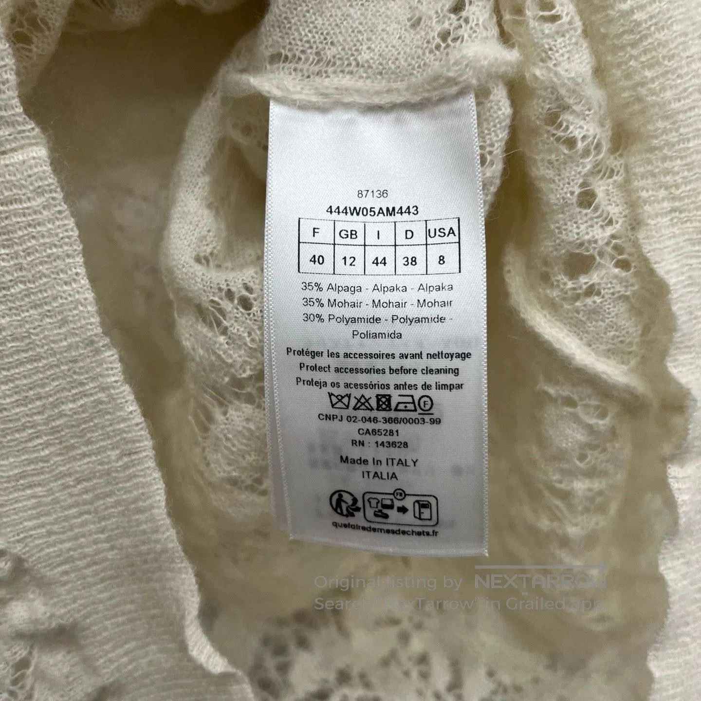 Dior Dior Beige Lace Cardigan. Size S / US 4 / IT 40 - 5 Thumbnail