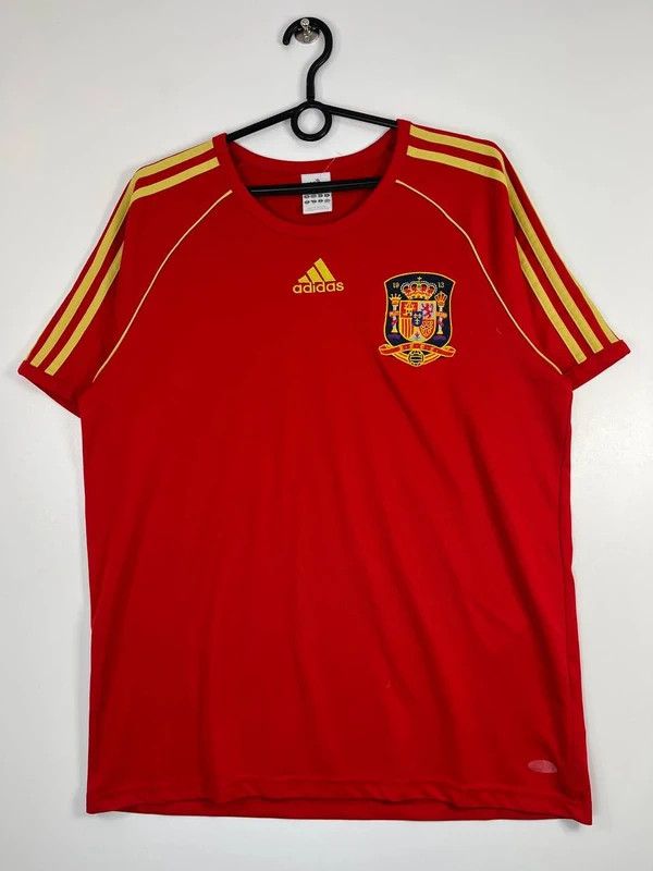 Adidas Spain 2008 2009 Home Football Soccer Jersey Adidas Sz M Size US M / EU 48-50 / 2 - 1 Thumbnail