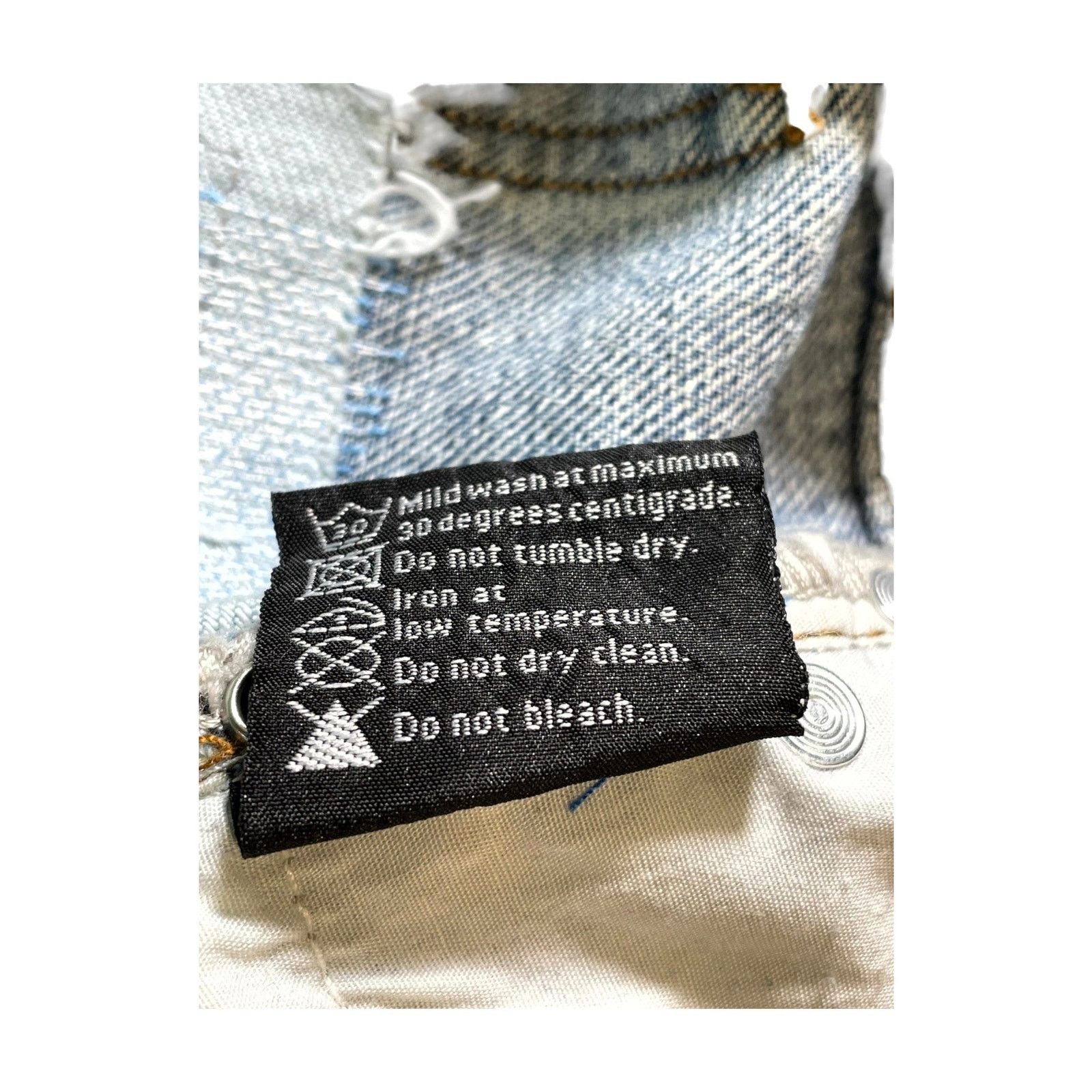 Who Decides War Who Decides War Studded Light Wash & Multicolor Jeans Size US 34 / EU 50 - 5 Thumbnail