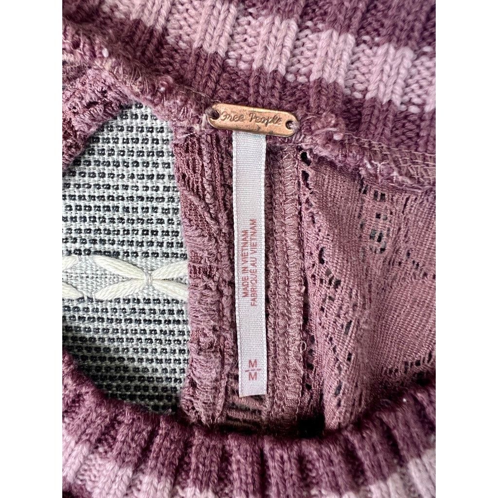 Free People Free People Maisie Tank Blush M Crochet Keyhole Lace Peplum Size M / US 6-8 / IT 42-44 - 5 Thumbnail