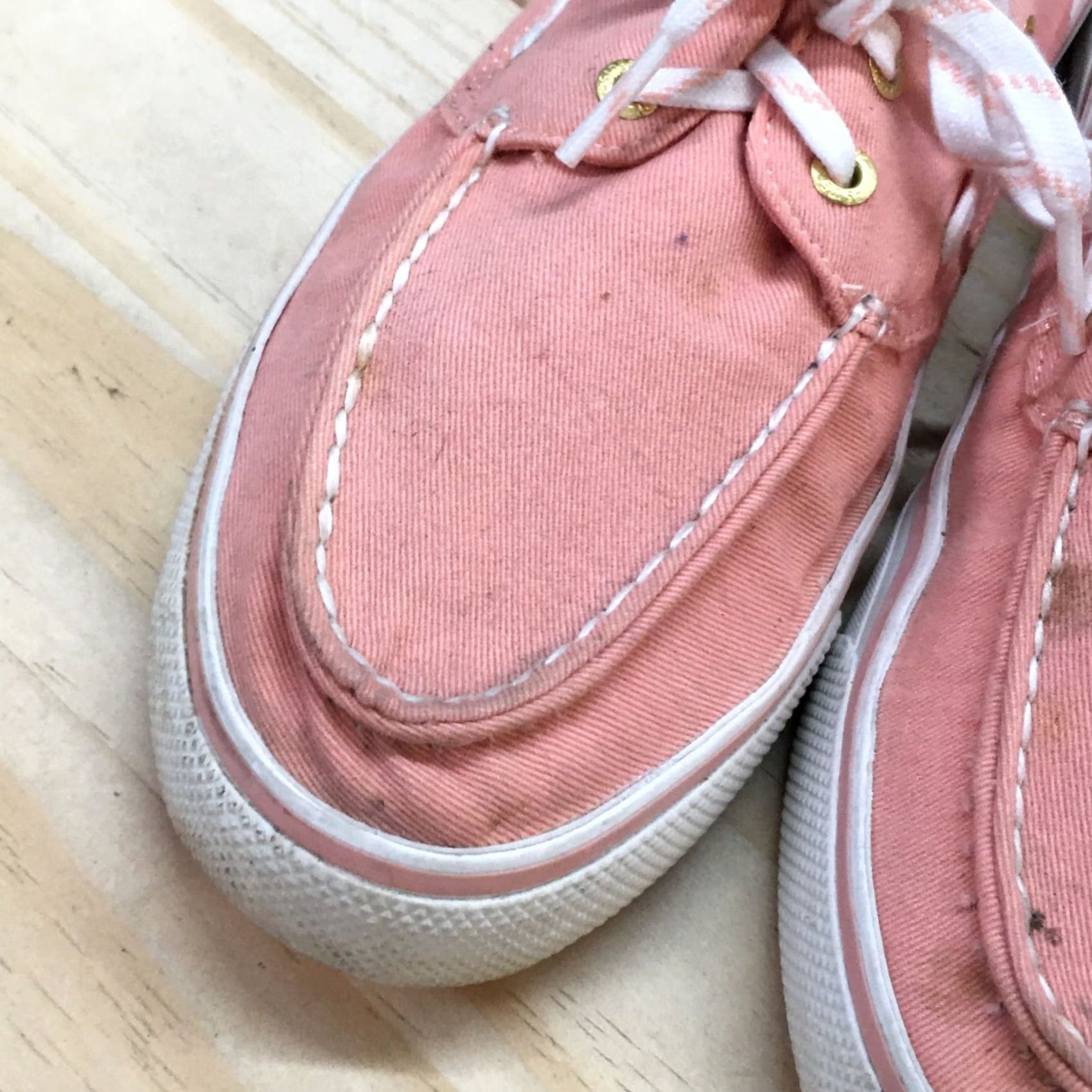 Sperry Sperry Shoes Womens 9.5 M Top Sider Two Eye Moc Boat Pink Fabric Casual Flats - Sperry - Flat - Women - Pink - 9.5M Size L / US 10 / IT 46 - 5 Thumbnail