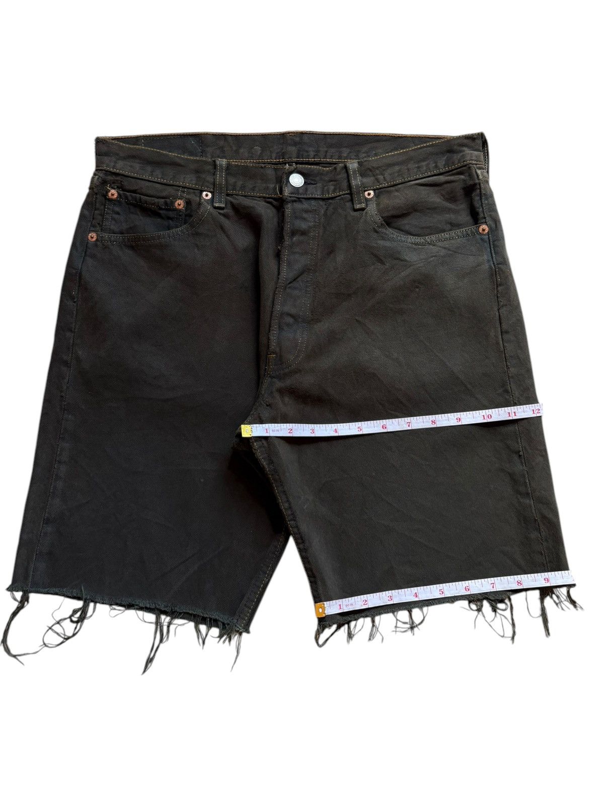 Levi's Vintage 90s Levis 501xx Frayed Jean Shorts Jorts Size US 33 - 15 Thumbnail