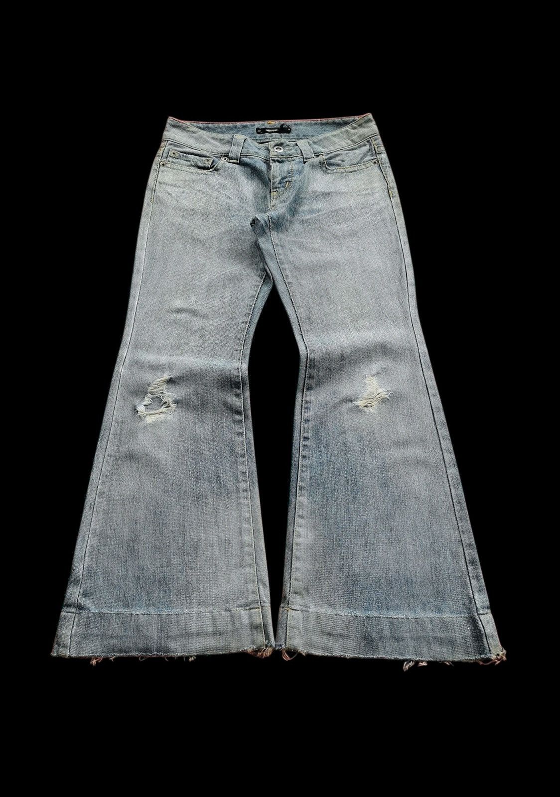 Tornado Mart Vintage Tornado Mart Flare Distressed Jeans Size US 29 - 5 Thumbnail