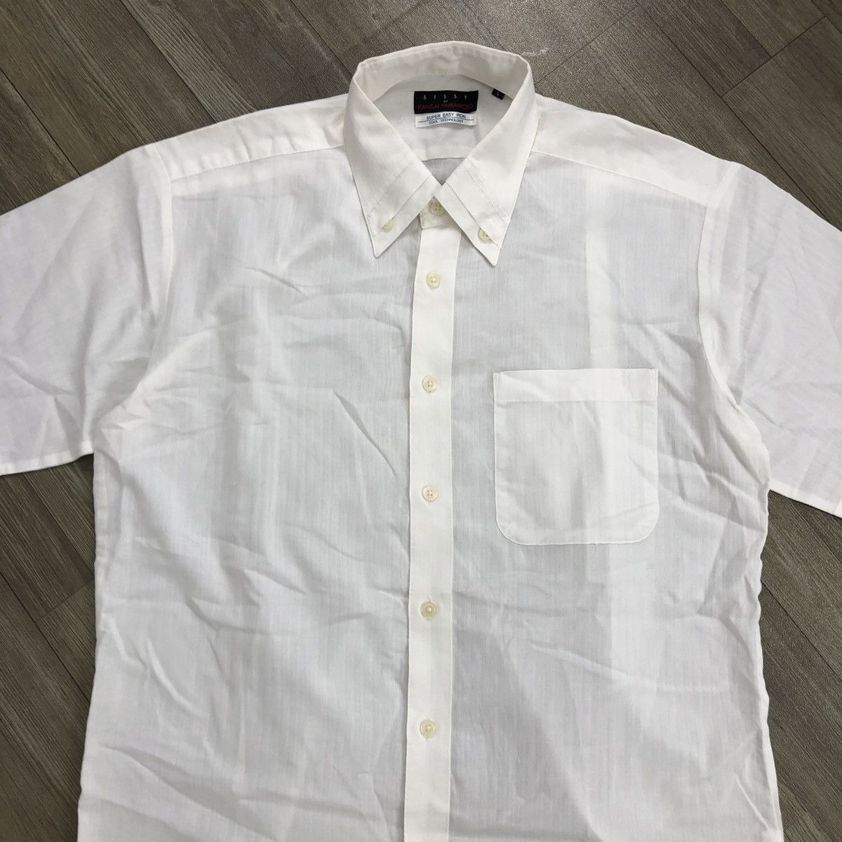 Japanese Brand × Kansai Yamamoto × Vintage Vintage Sissy by Kansai Yamamoto White Button Up Shirt Size US L / EU 52-54 / 3 - 2 Thumbnail