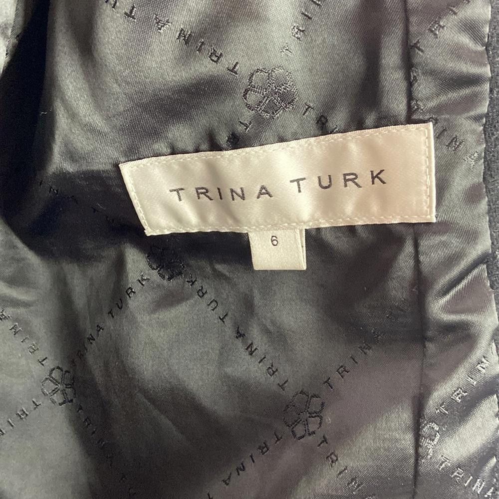 Designer Trina Turk l Wool Jacket Pea Coat Size 6 Size M / US 6-8 / IT 42-44 - 9 Thumbnail
