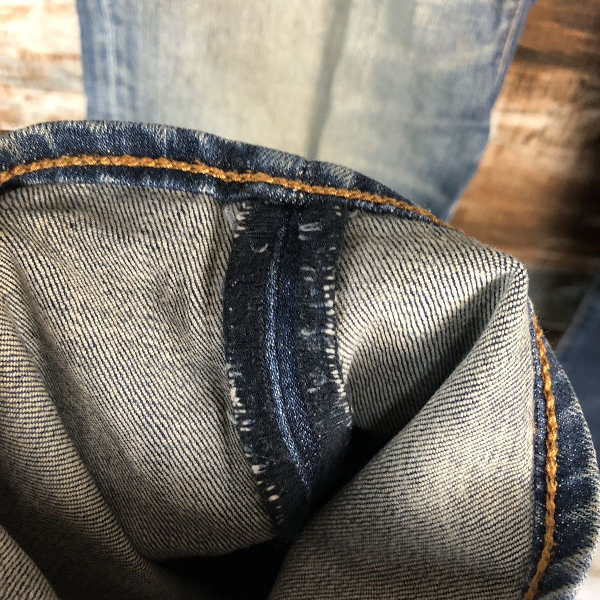 Levi's × Vintage DL 551 Levis Blue Distressed Denim Pants #C191 Size US 31 - 10 Thumbnail
