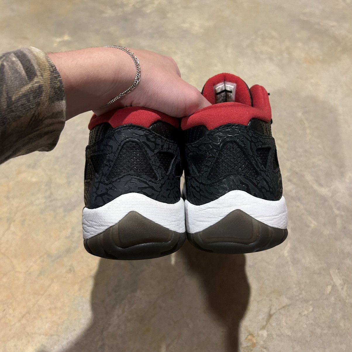 Air Jordan 11 Retro Low IE Black Varsity Red 2011 US 11.5