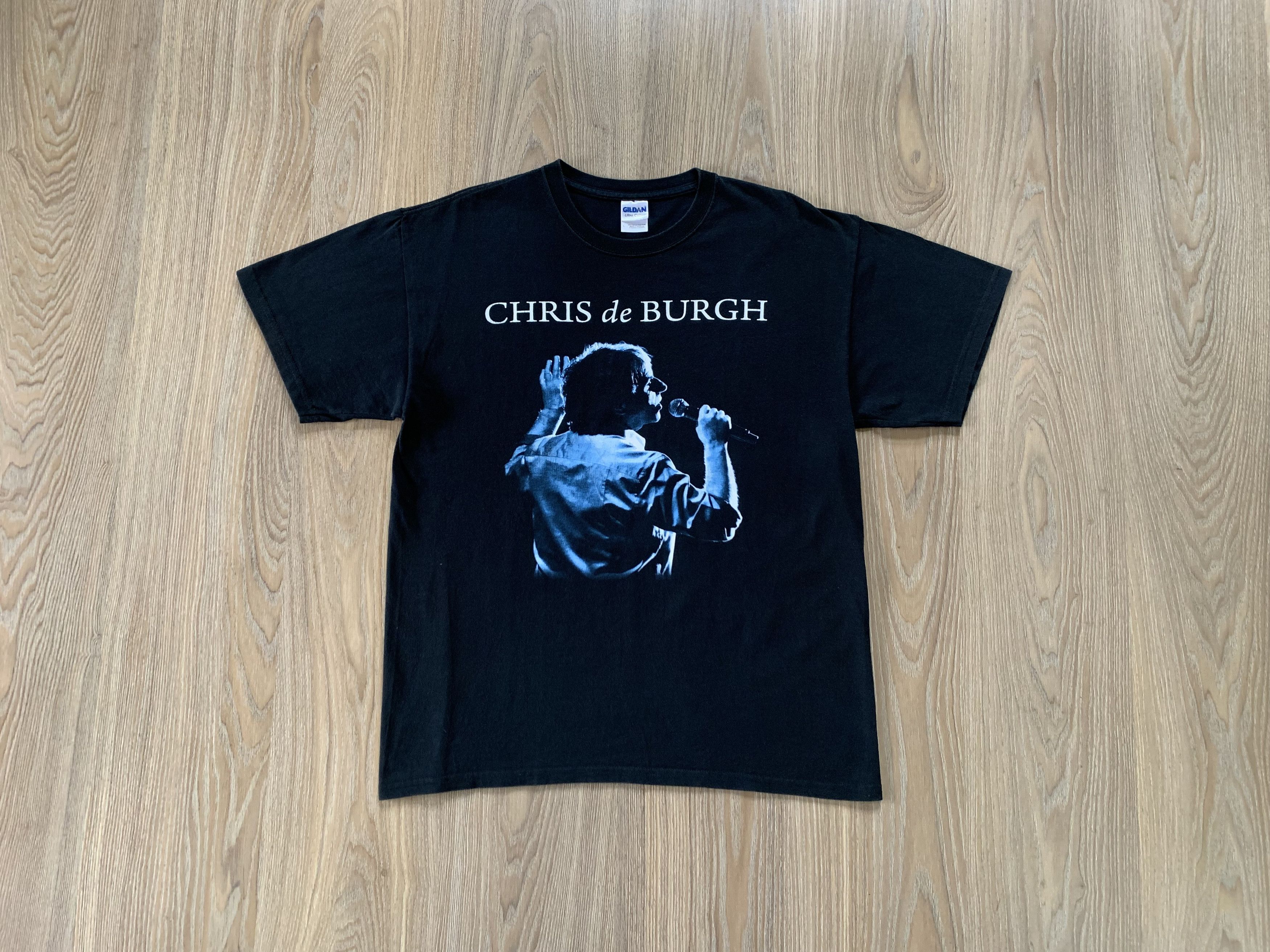 image of Band Tees x Tour Tee Chris De Burgh Moonfleet Uk Tour 2011 T Shirt in Black, Men's (Size Large)