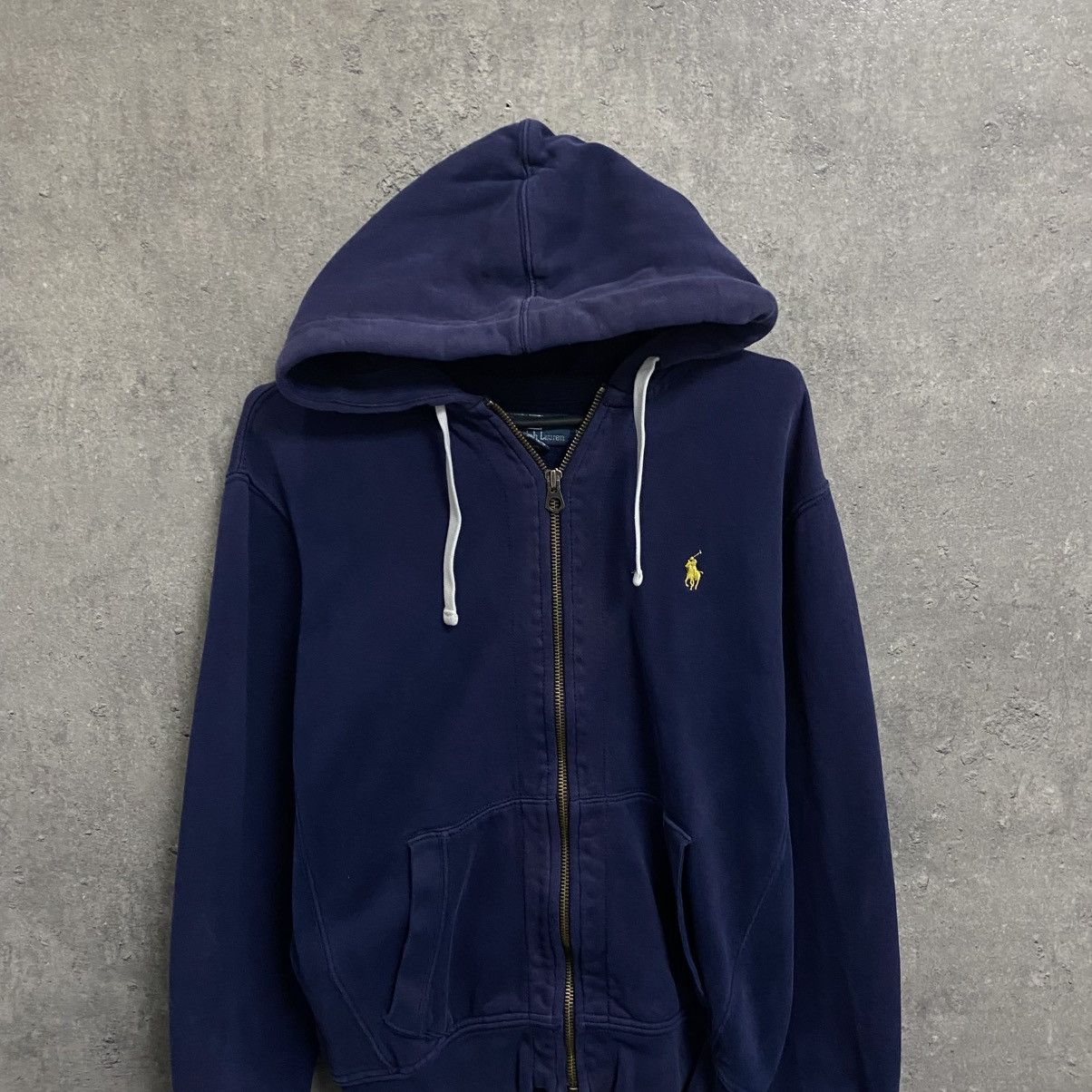 Polo Ralph Lauren Vintage Navy Blue Polo Ralph Lauren Zip Hoodie Men’s Hoodie Size US M / EU 48-50 / 2 - 4 Thumbnail