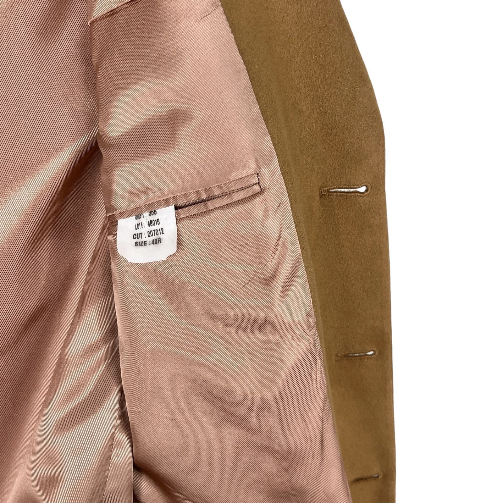 Andrew Fezza Andrew Fezza Fusion Blazer 40R Camel Tan Soft Size 40R - 11 Thumbnail