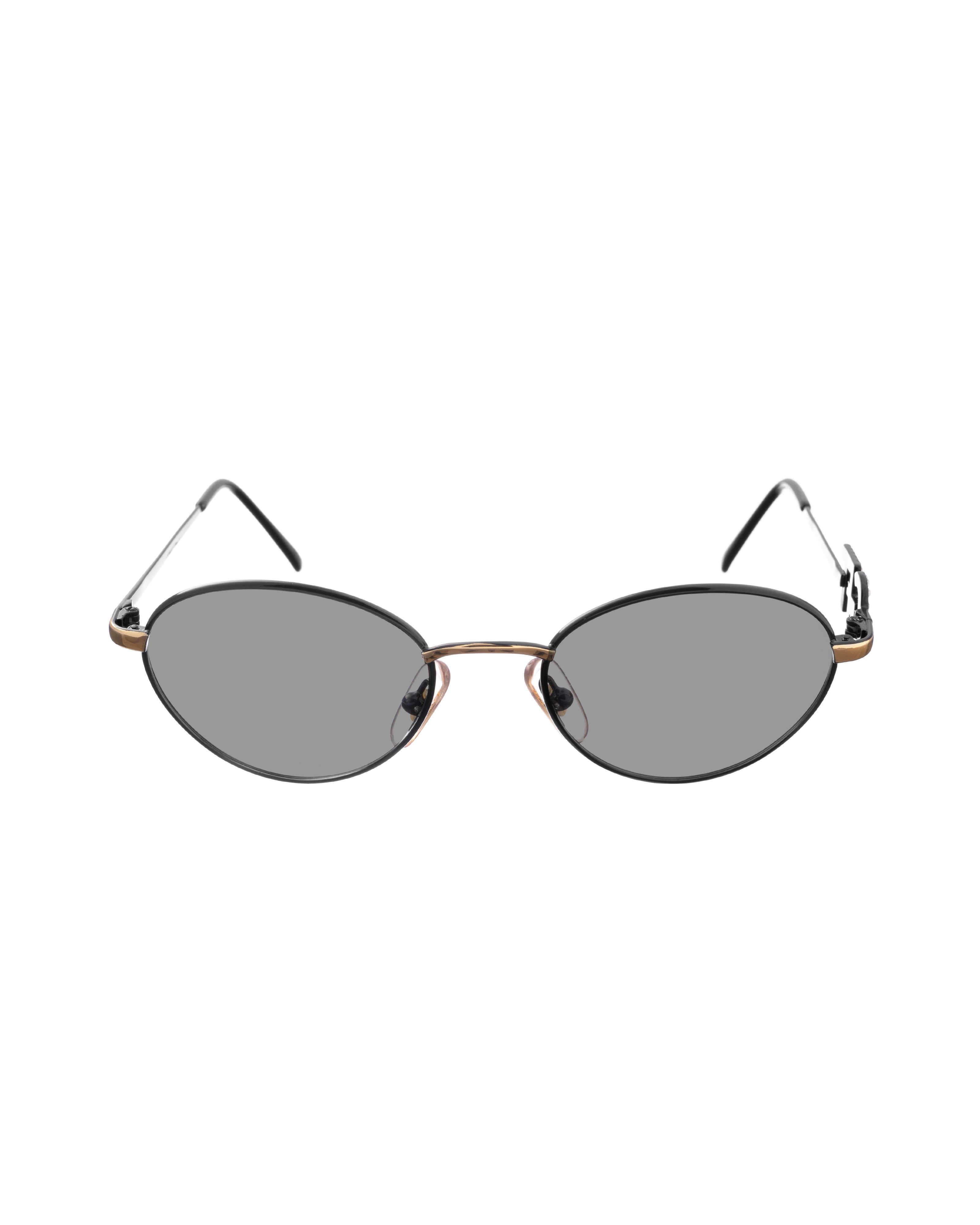 Gianfranco Ferre Gianfranco Ferre 00s Black Oval Sunglasses with Crystals Size ONE SIZE - 1 Thumbnail