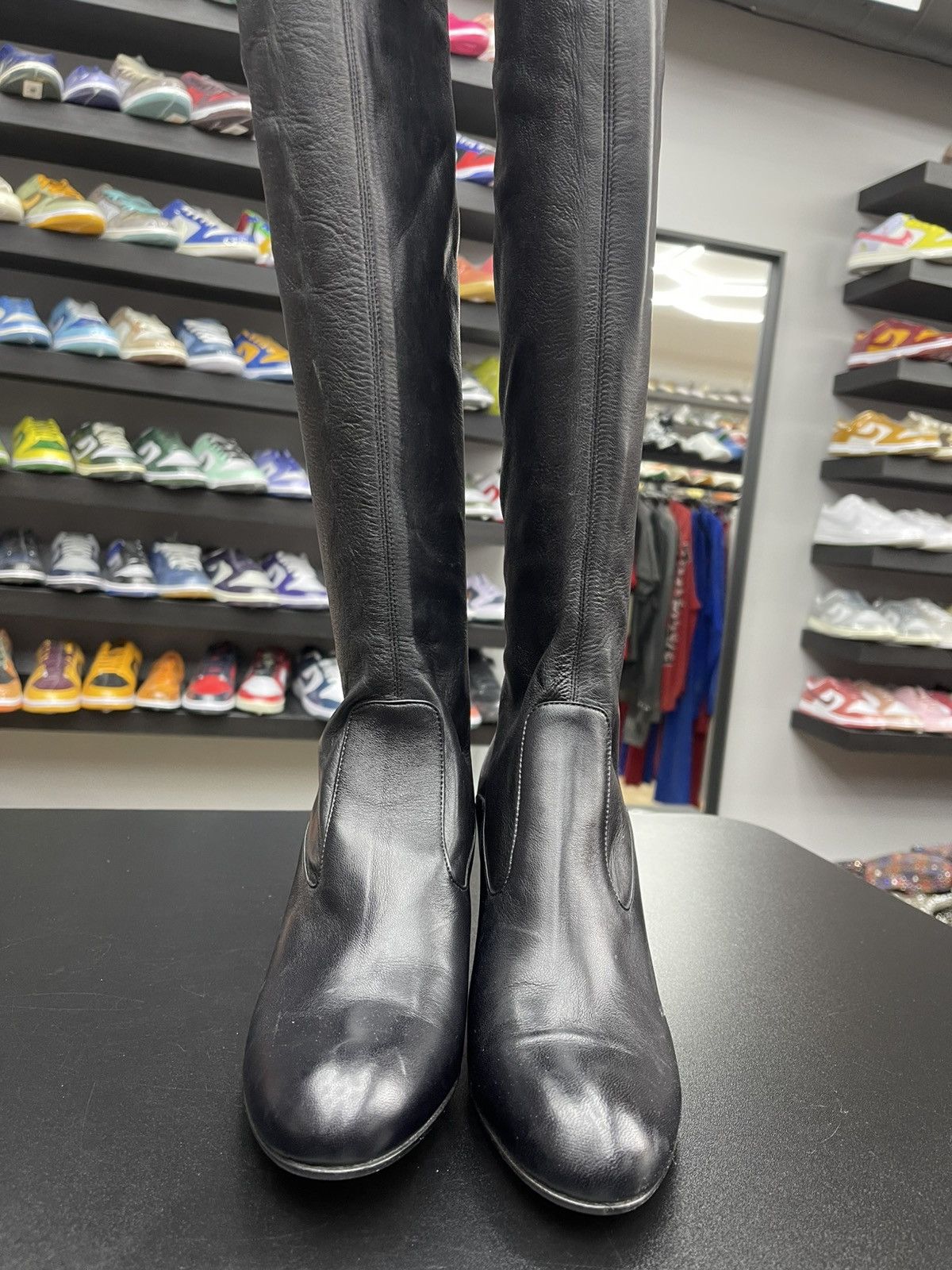Valentino Size 7 - Valentino Garavani High Top Boots Black Size US 7 / IT 37 - 2 Thumbnail